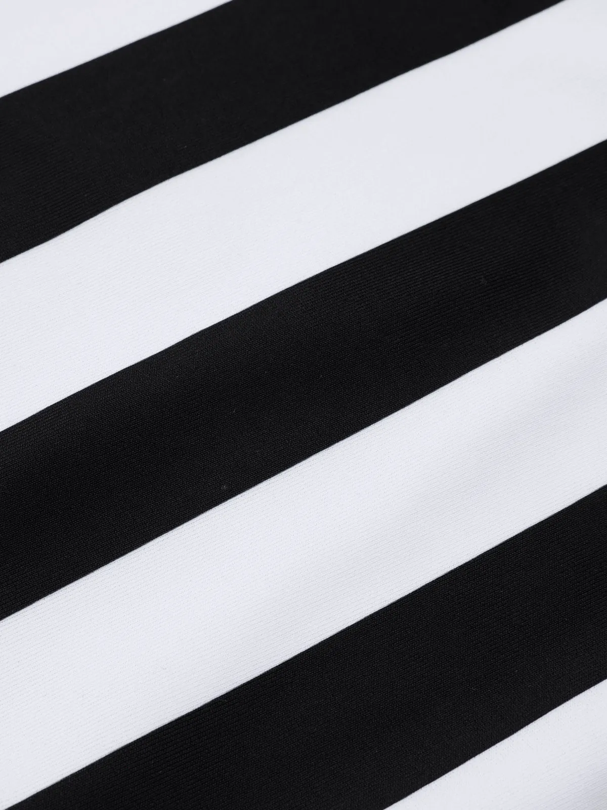 Black 1980s One-Shoulder Hollow Skull Stripe Swimsuit sold by Retro Stage product image thumbnail 4