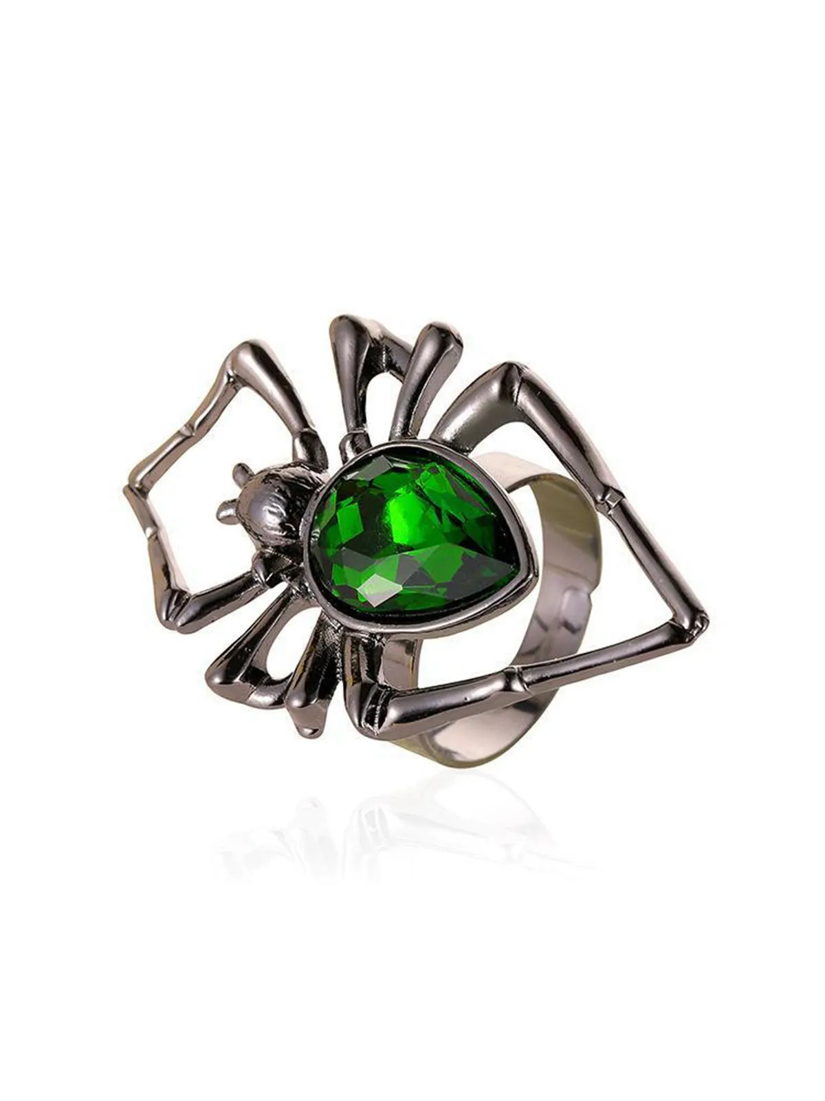 3PCS Green Spider Necklace & Earrings & Ring Set sold by Retro Stage product image thumbnail 4