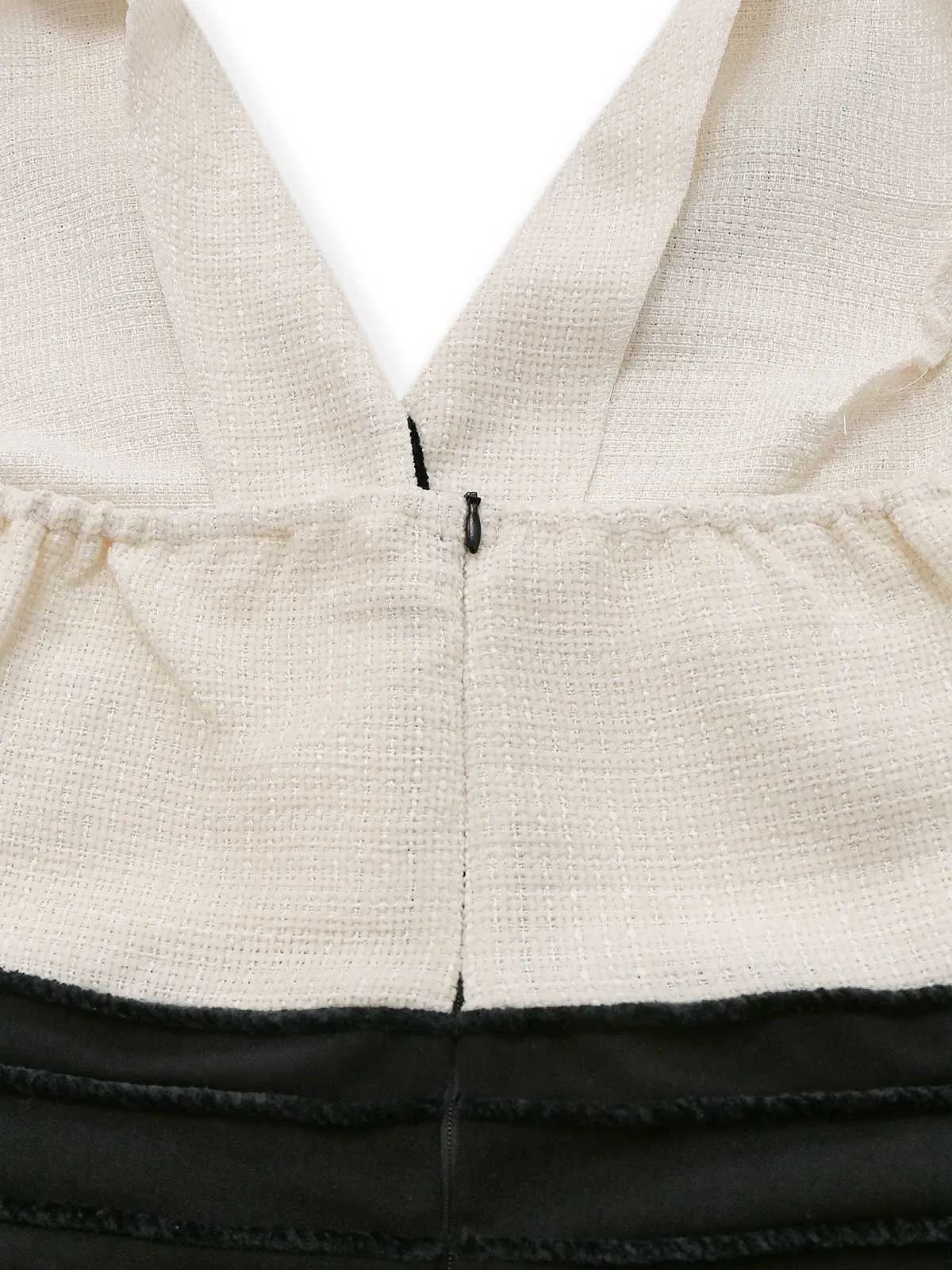 Black & White 1930s Contrast Notched Collar Jumpsuit sold by Retro Stage product image thumbnail 4