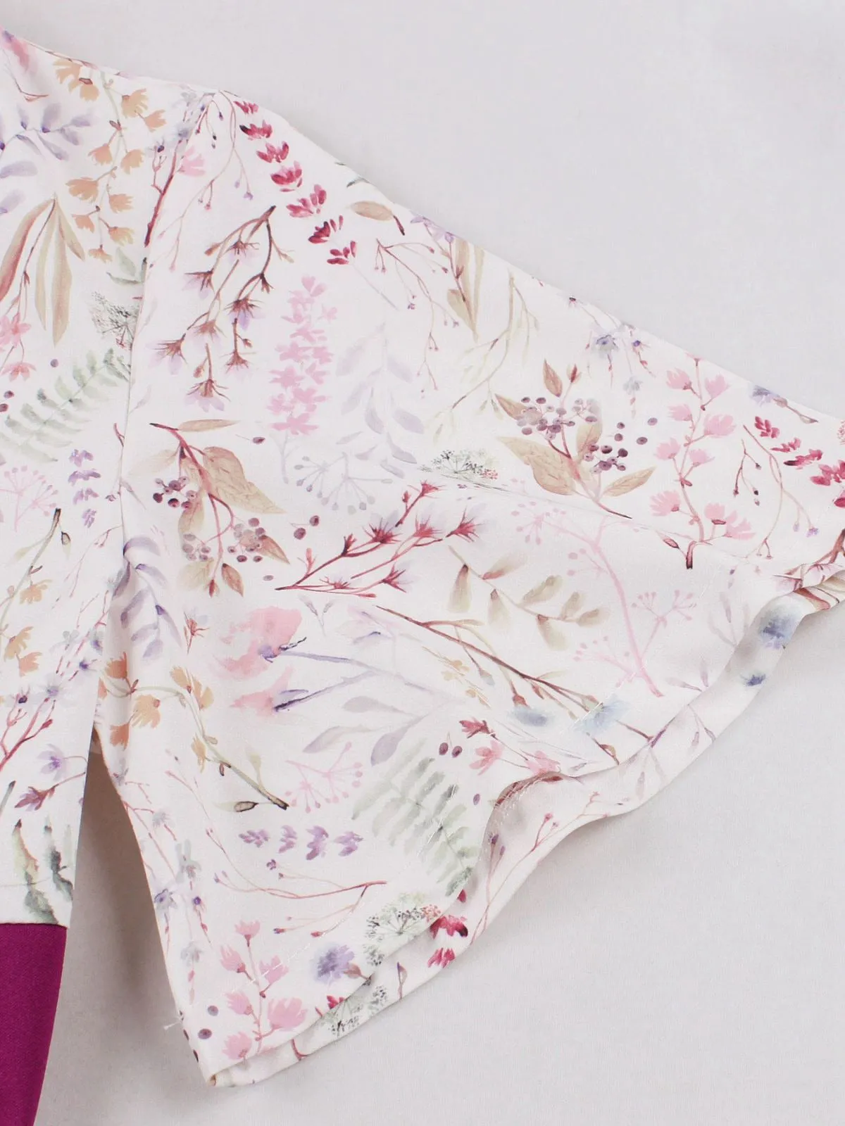 Rose Viole 1950s Sweetheart Bell Sleeves Floral Dress sold by Retro Stage product image thumbnail 4