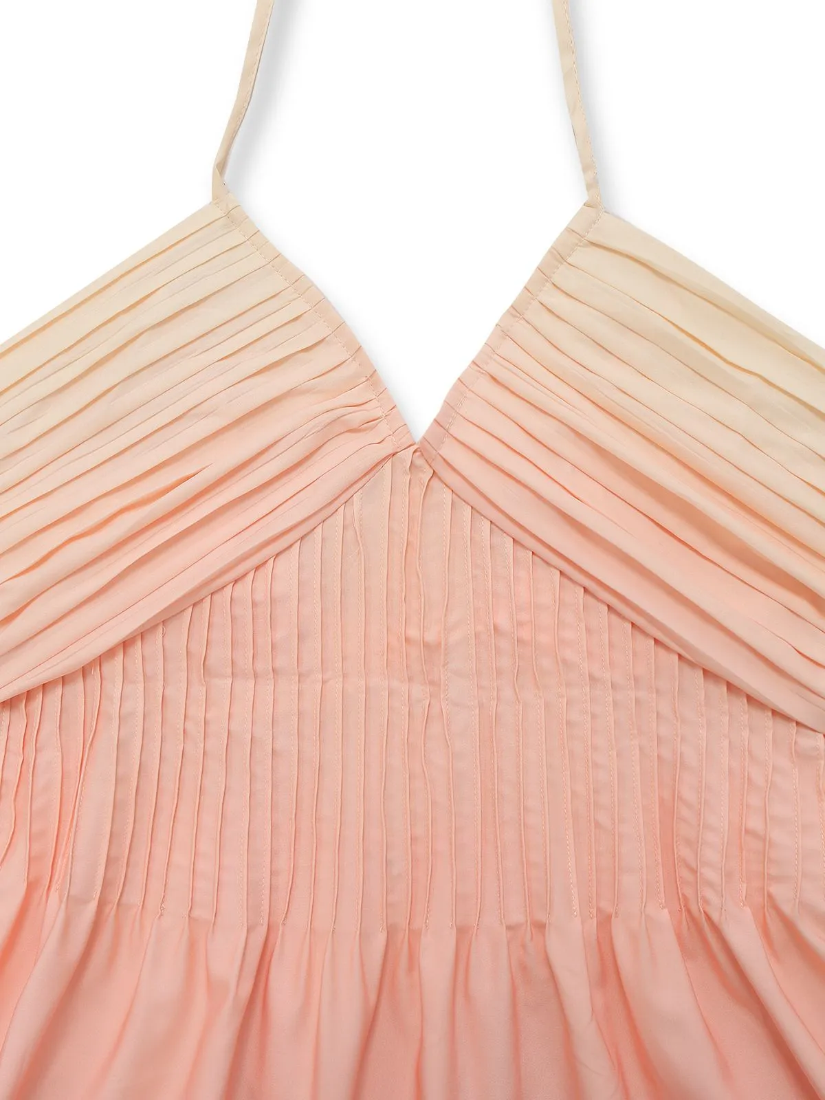 1940s Ombre Deep V-Neck Halter Dress sold by Retro Stage product image thumbnail 3