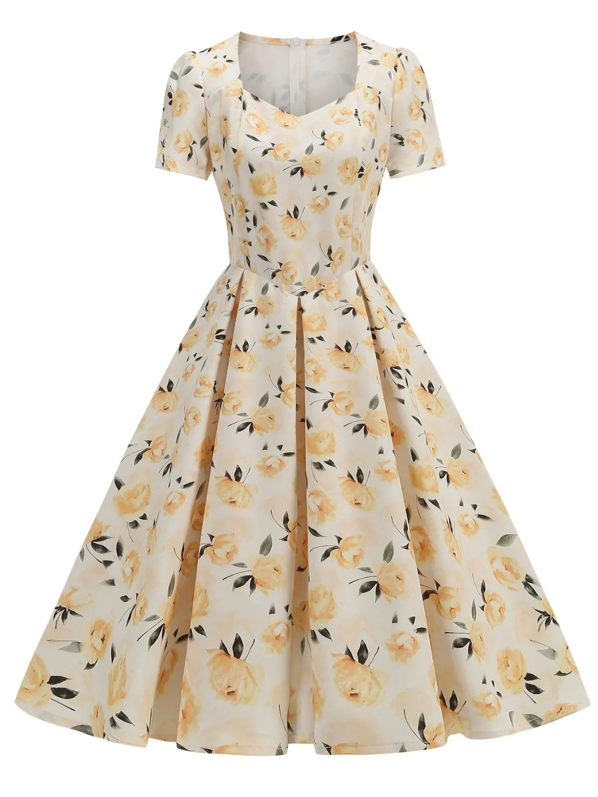 1950s Vintage Floral Swing Dress sold by Retro Stage