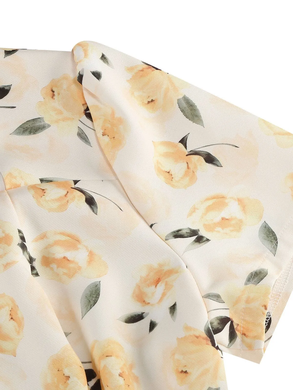 1950s Vintage Floral Swing Dress sold by Retro Stage product image thumbnail 5