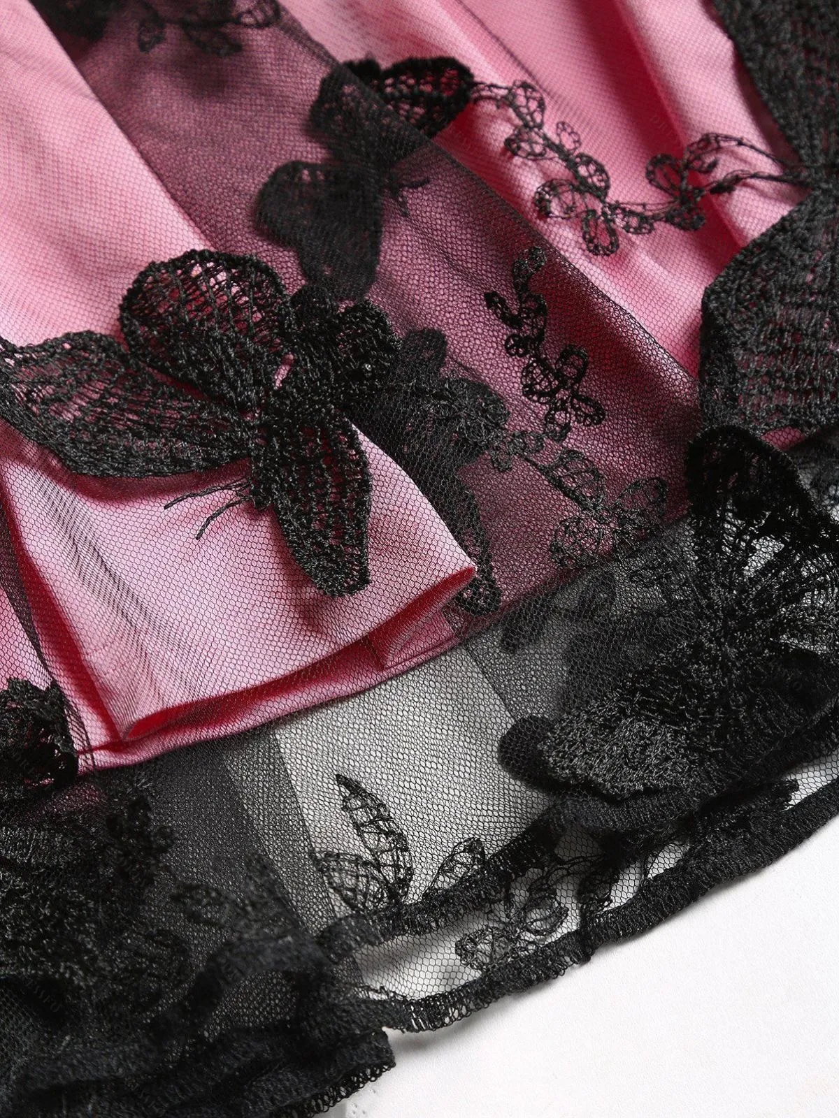 1950s 3D Butterfly Embroidered Patchwork Dress sold by Retro Stage product image thumbnail 4