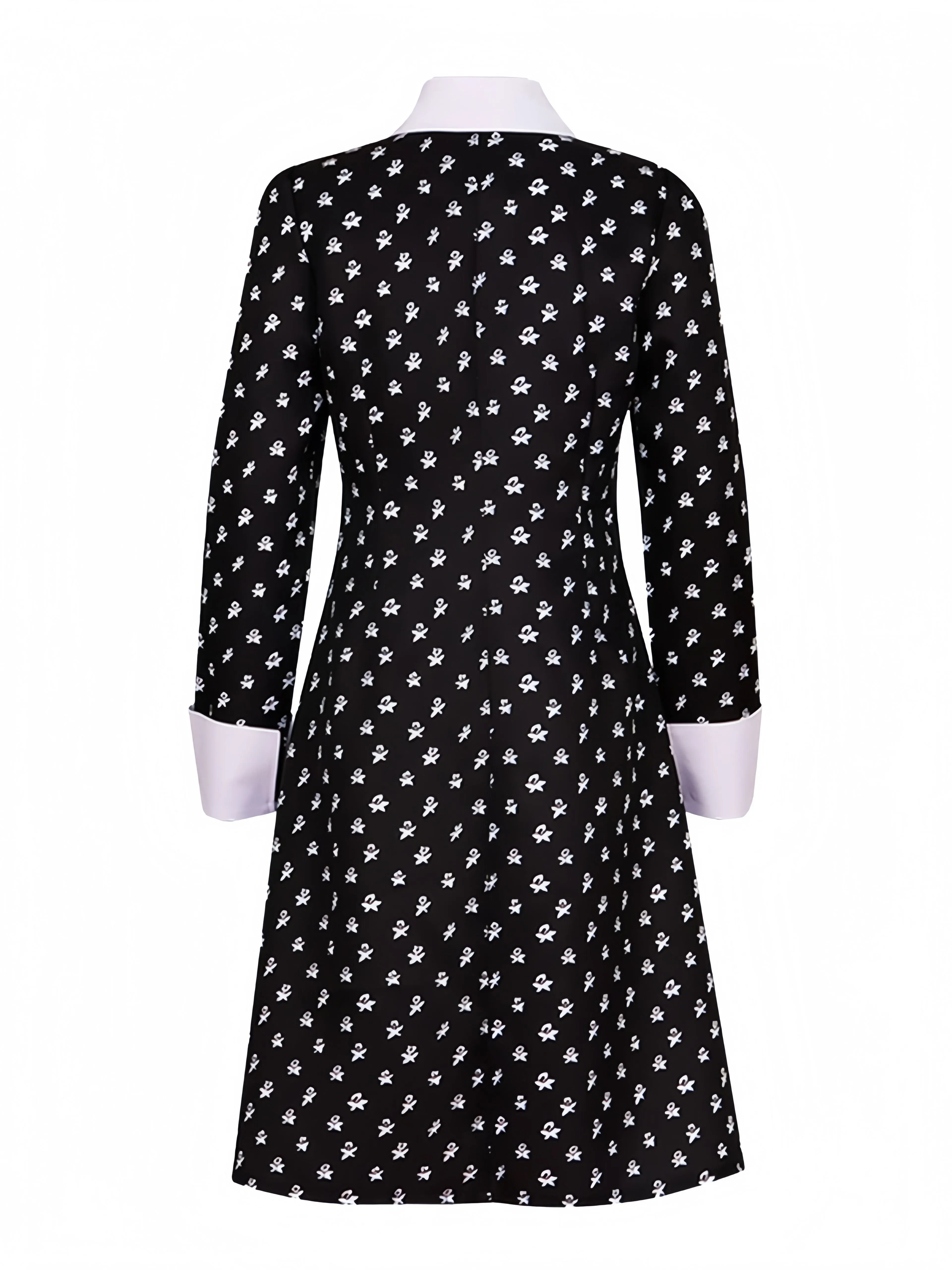 Black 1940s Wednesday Addams Style Dress sold by Retro Stage product image thumbnail 4