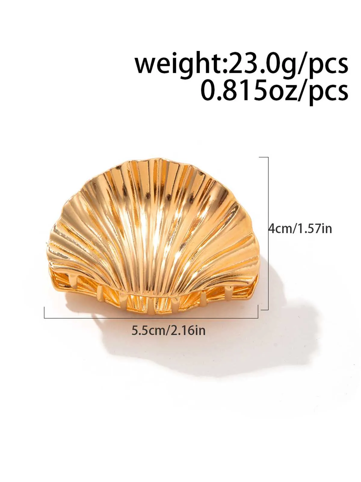 Metallic Alloy Shell Small Hairpin sold by Retro Stage product image thumbnail 3