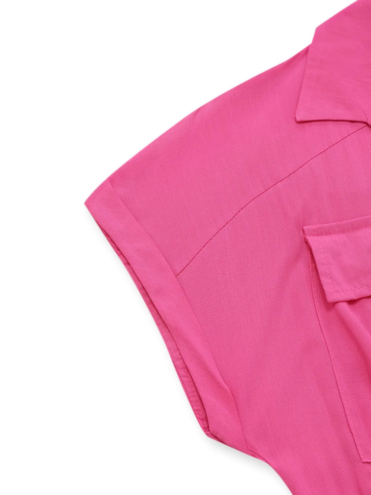 1930s Solid Lapel Button Belted Cargo Jumpsuit sold by Retro Stage product image thumbnail 3