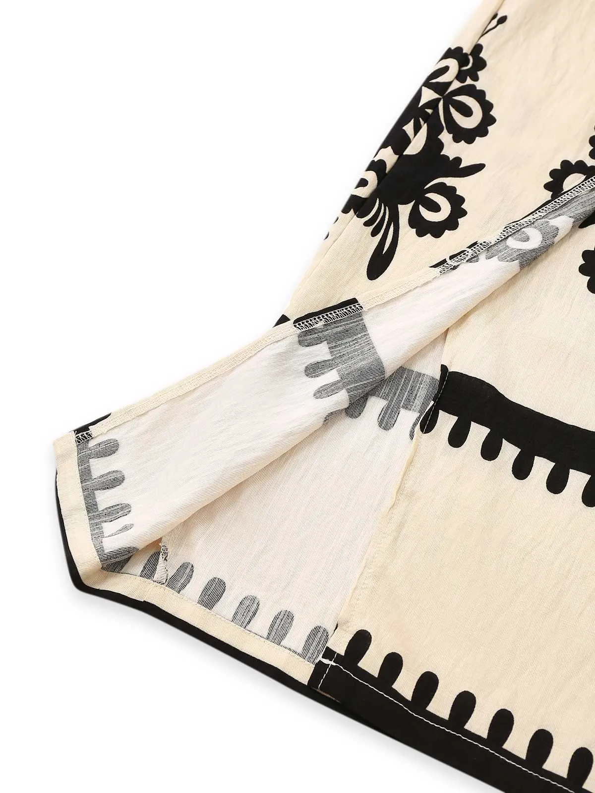 Apricot 1970s Boho Strapless Smocked Jumpsuit sold by Retro Stage product image thumbnail 4