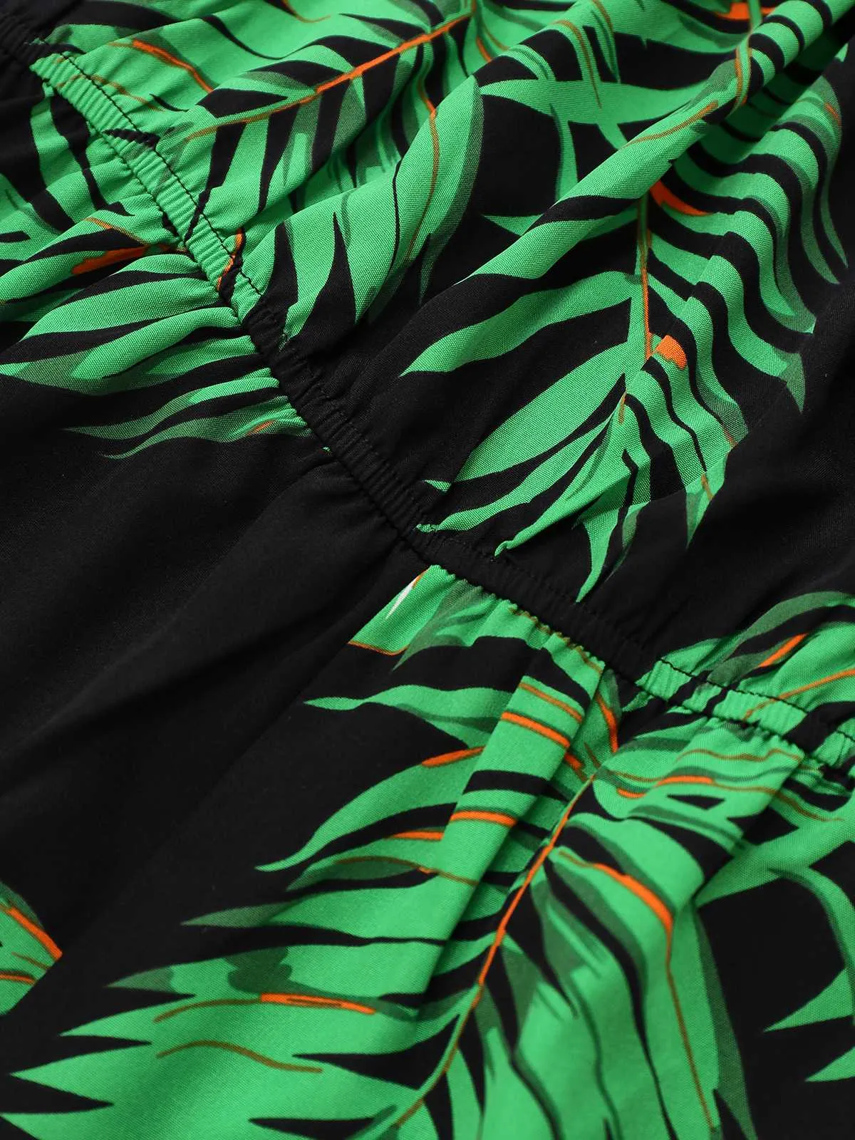 1950s Halter Tropical Palm-Leaf Romper sold by Retro Stage product image thumbnail 5