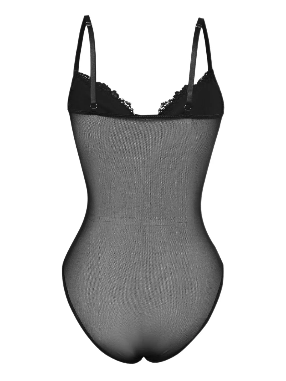 1960s Lace Spaghetti Straps Corset Bodysuit sold by Retro Stage product image thumbnail 2