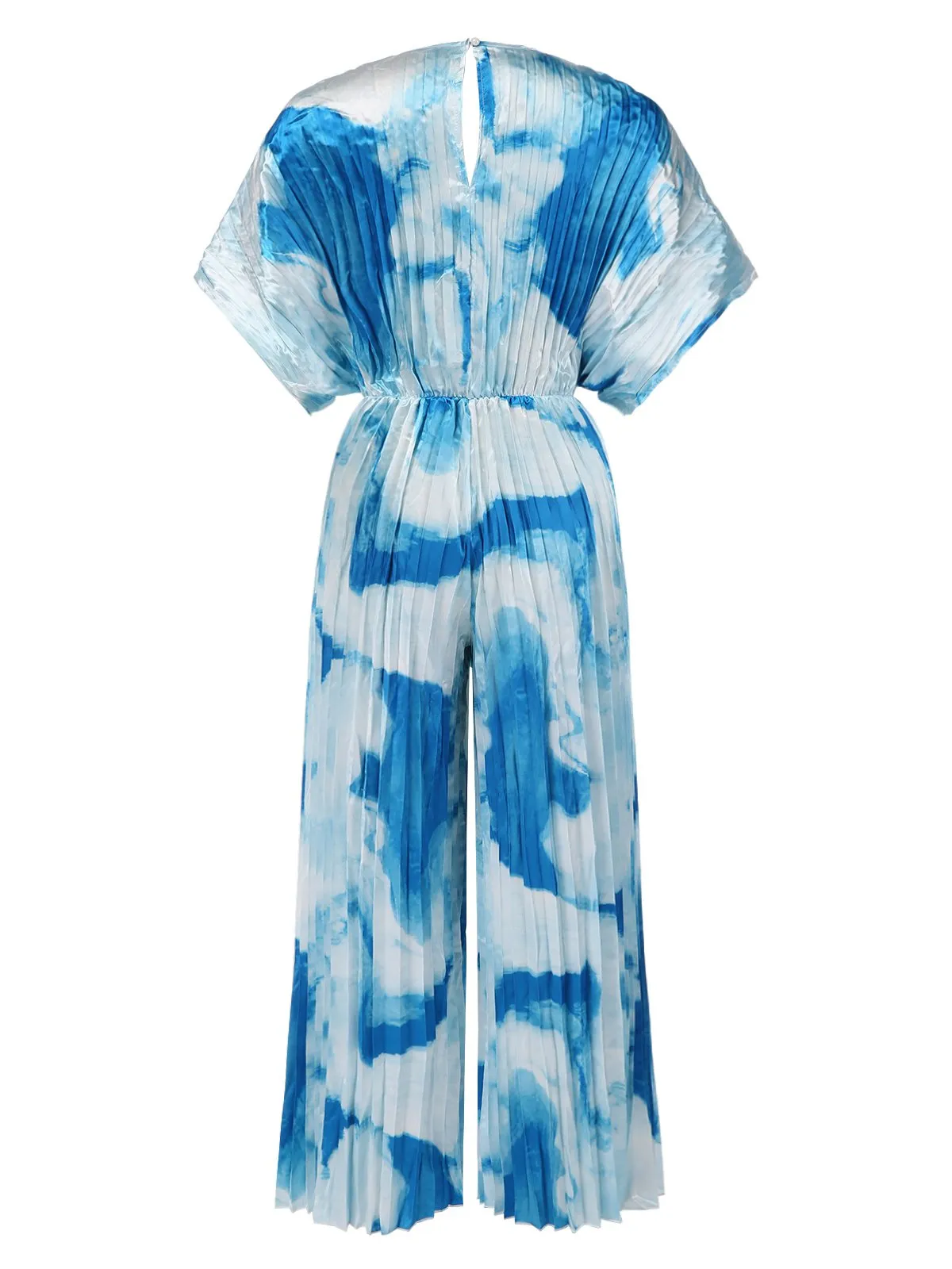 1930s Tie-Dye V-Neck Pleated Ring Jumpsuit sold by Retro Stage product image thumbnail 2
