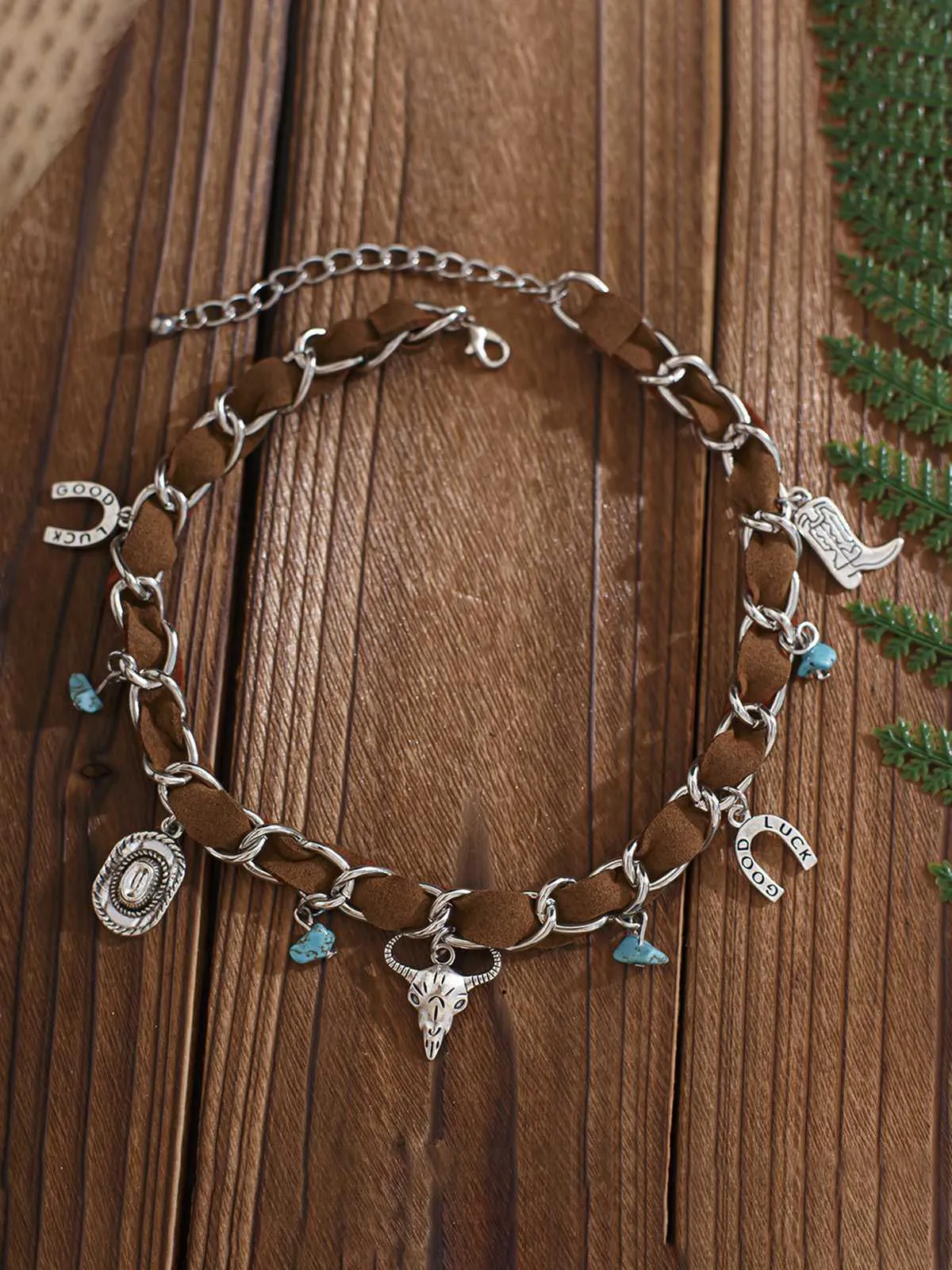 Vintage Western Cowboy Turquoise Necklace sold by Retro Stage product image thumbnail 2