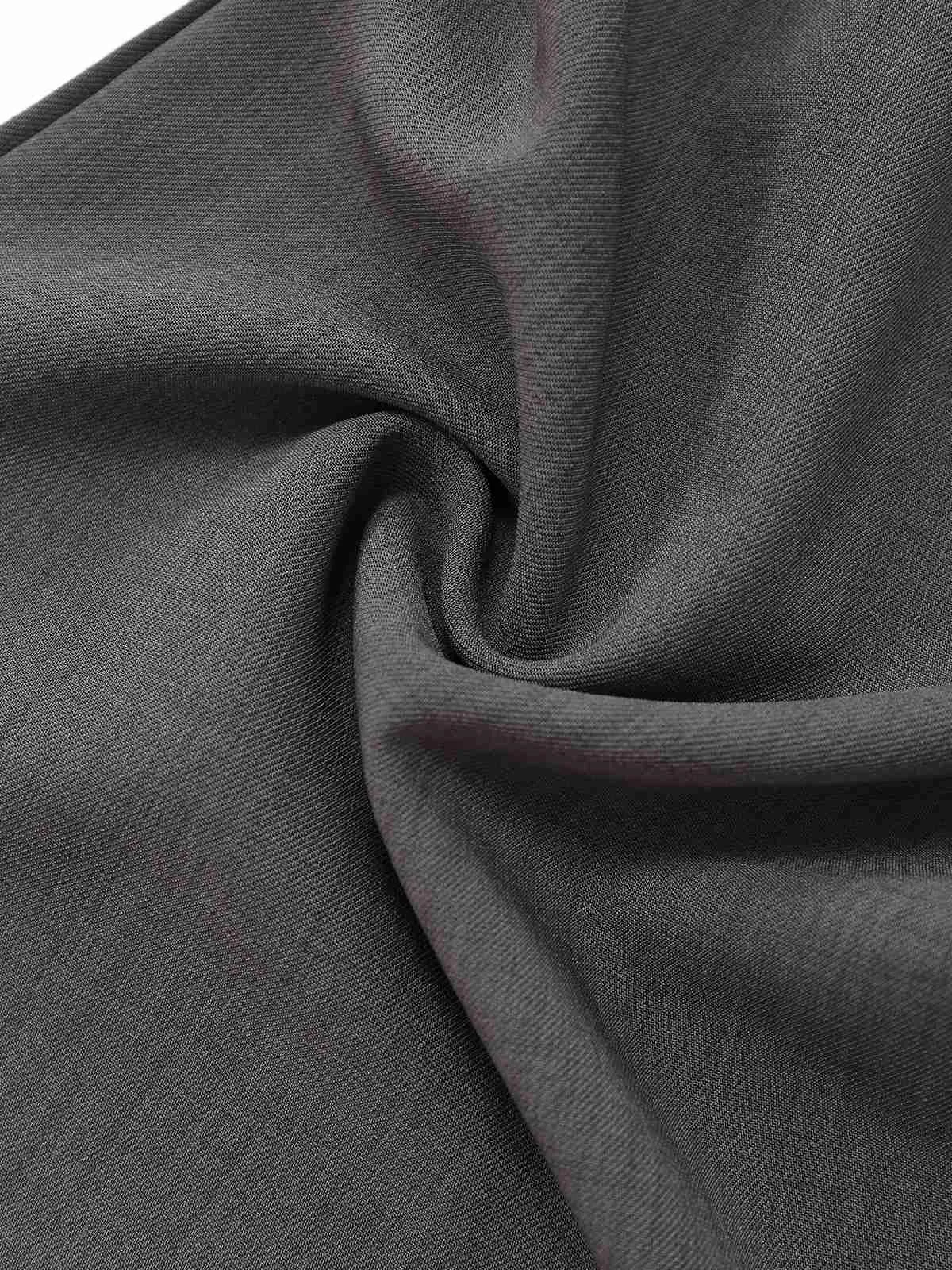 Gray 1930s Solid Sleeeless Office Belted Jumpsuit sold by Retro Stage product image thumbnail 5