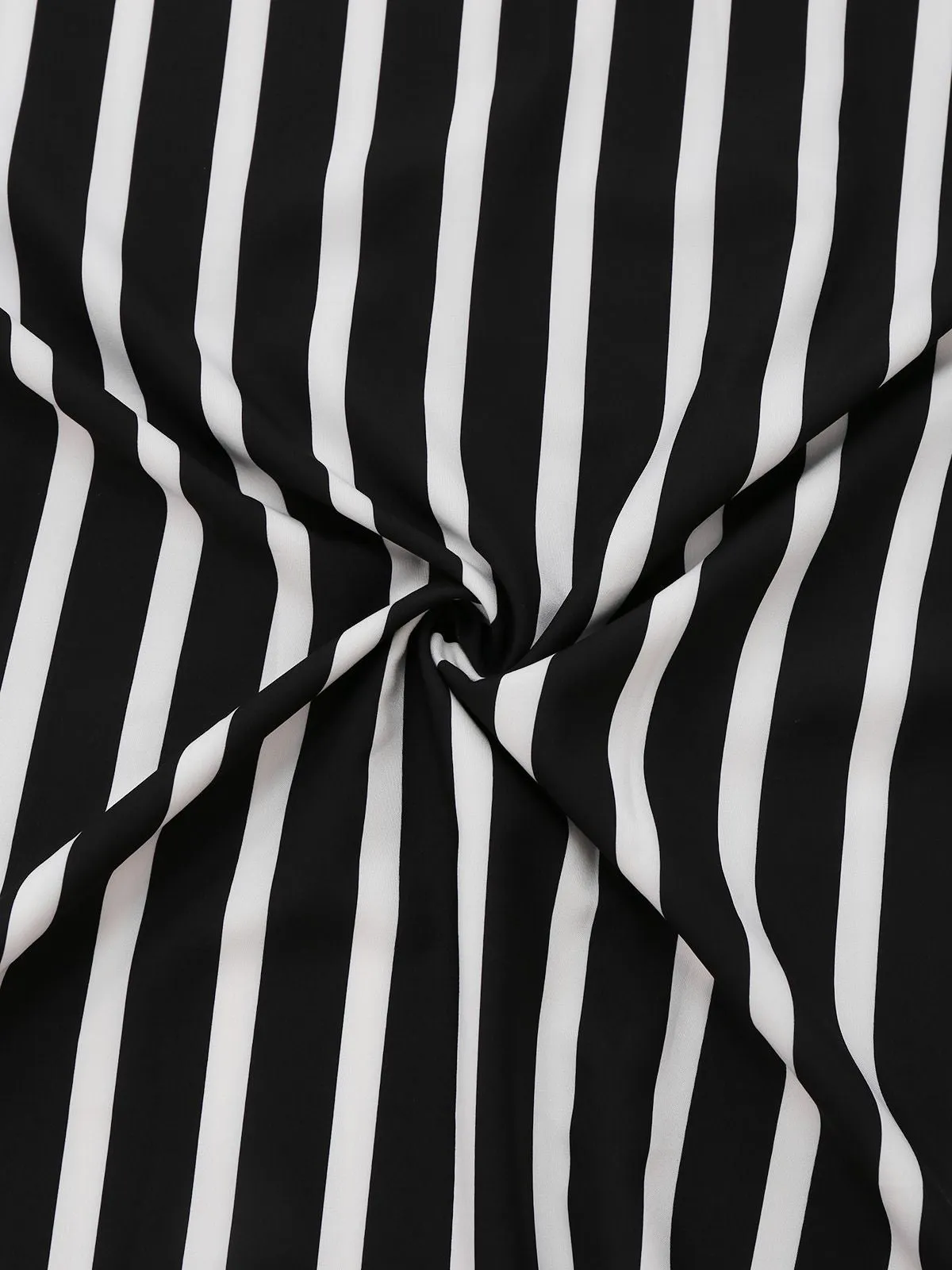 Black & White 1930s Striped High Rise Long Skirt sold by Retro Stage product image thumbnail 4