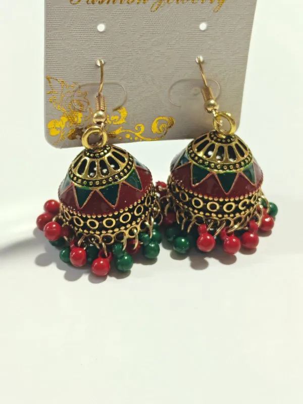 Multicolor Vintage Bohemian Beading Earrings sold by Retro Stage