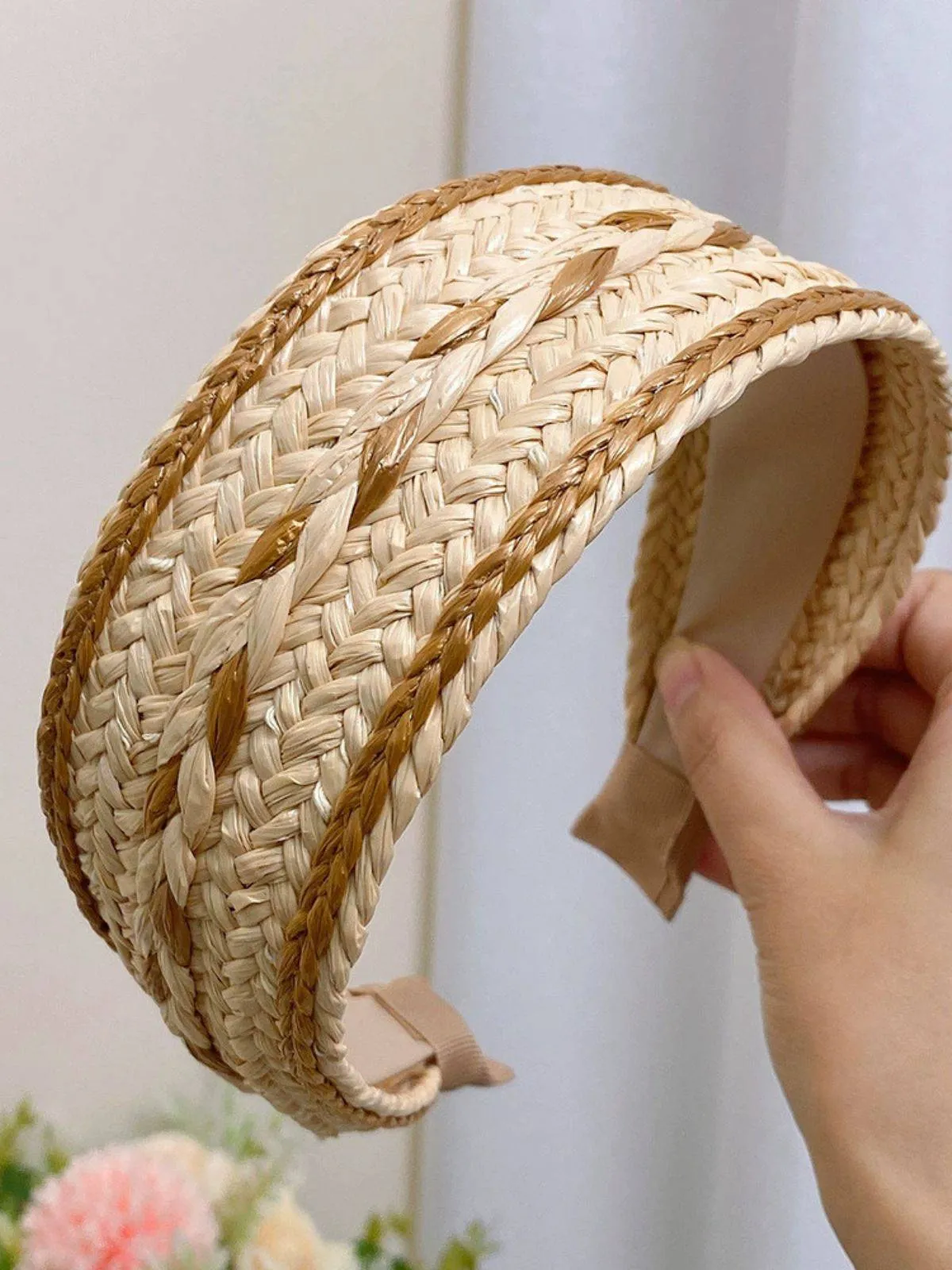 Boho Color Patchwork Braided Headband sold by Retro Stage product image thumbnail 4