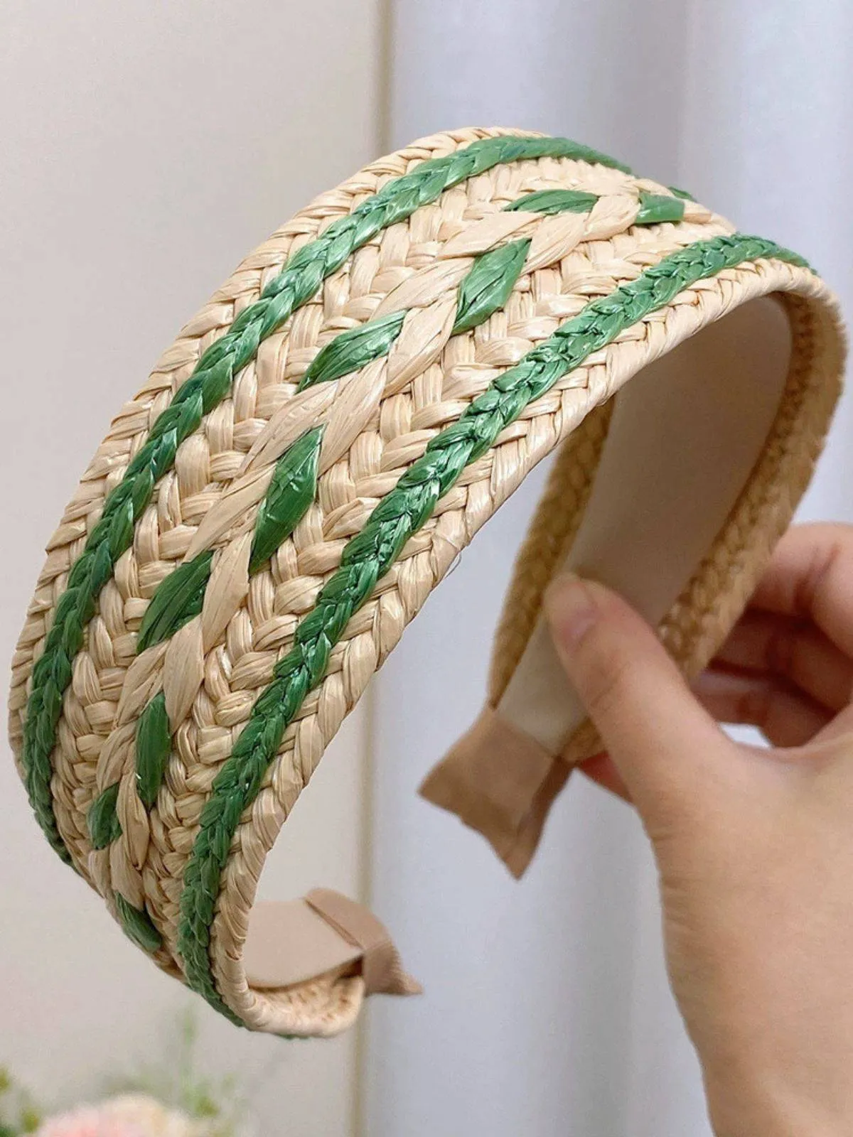 Boho Color Patchwork Braided Headband sold by Retro Stage product image thumbnail 2