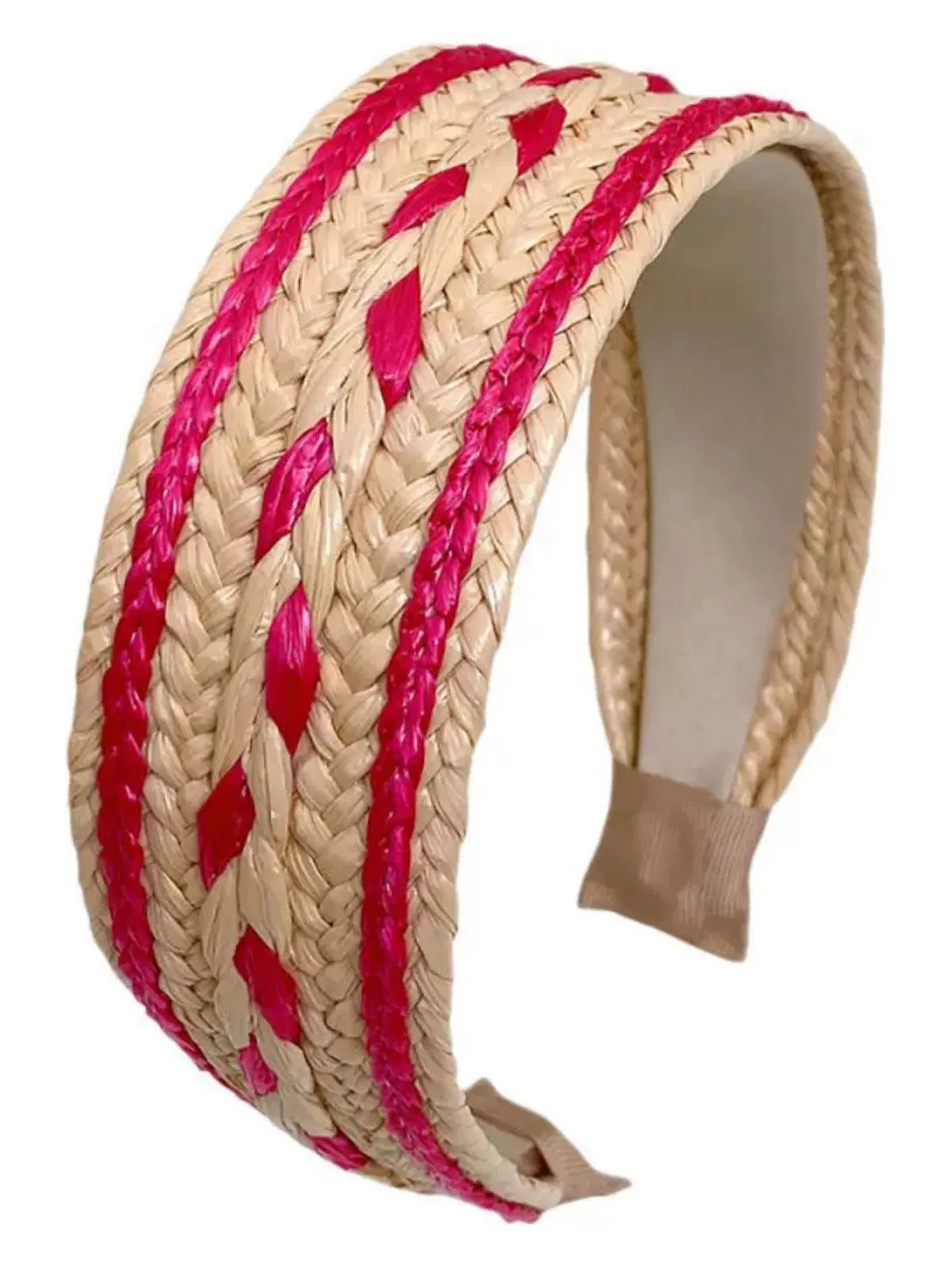 Boho Color Patchwork Braided Headband sold by Retro Stage