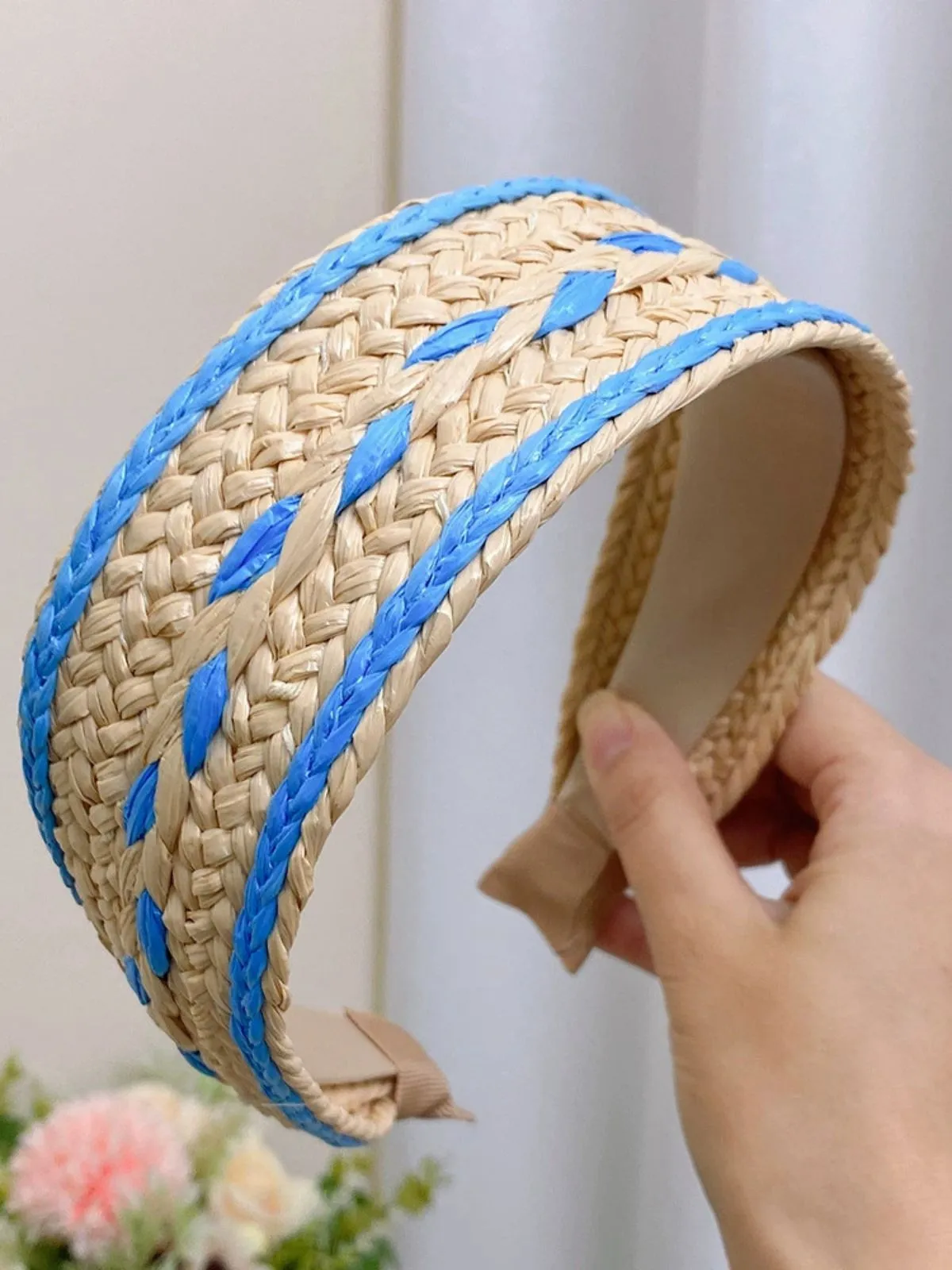 Boho Color Patchwork Braided Headband sold by Retro Stage product image thumbnail 3