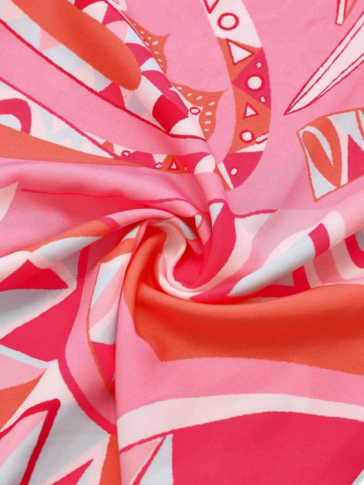 Pink 1930s Lapel Belted Boho Jumpsuit sold by Retro Stage product image thumbnail 5