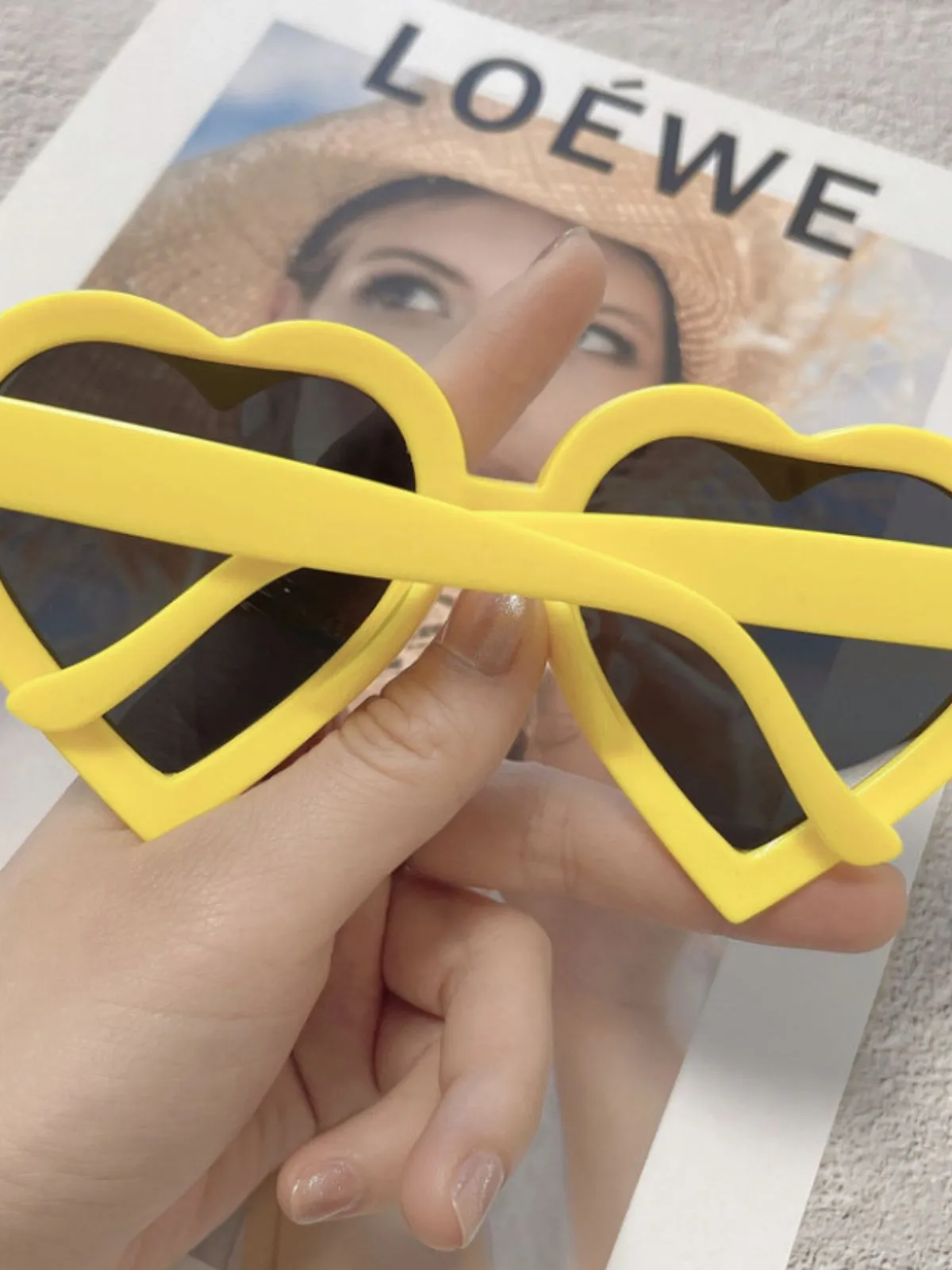 Vintage Curved Heart Frame Sunglasses sold by Retro Stage product image thumbnail 5