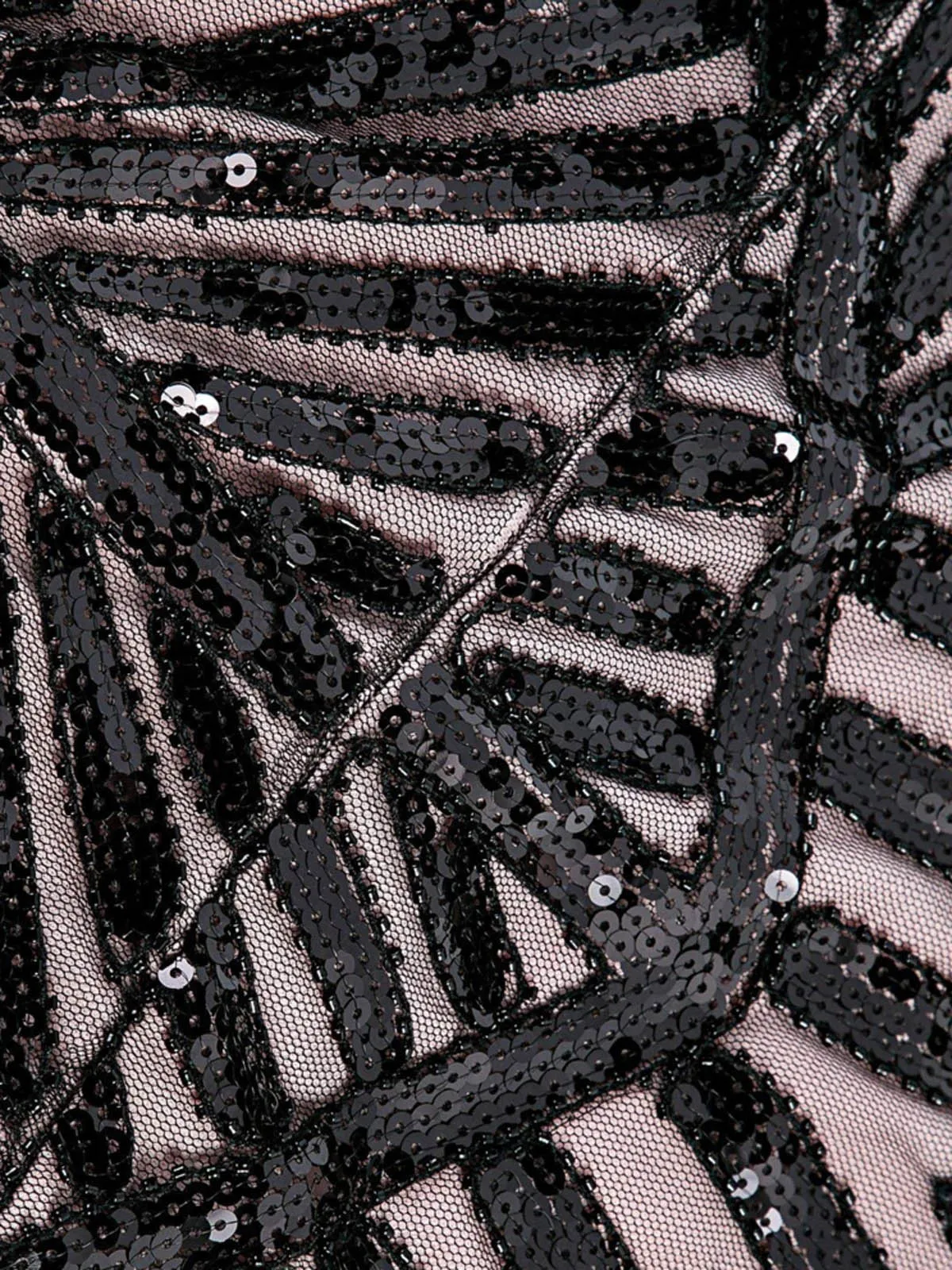 1920s Sequin Art Deco Maxi Dress sold by Retro Stage product image thumbnail 4