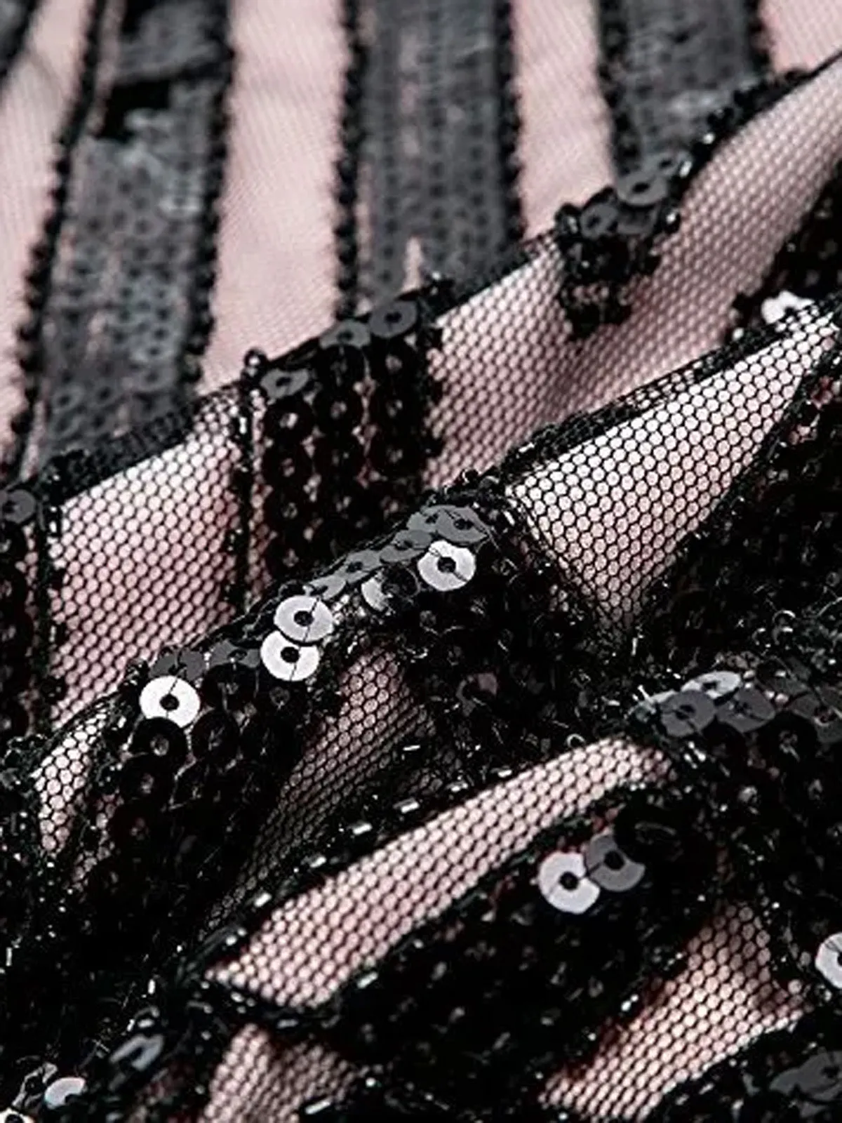 1920s Sequin Art Deco Maxi Dress sold by Retro Stage product image thumbnail 3