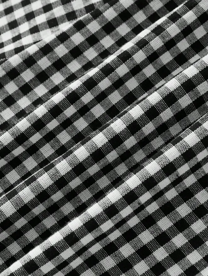 1950s Halter Gingham Plaids Bow Romper sold by Retro Stage product image thumbnail 3