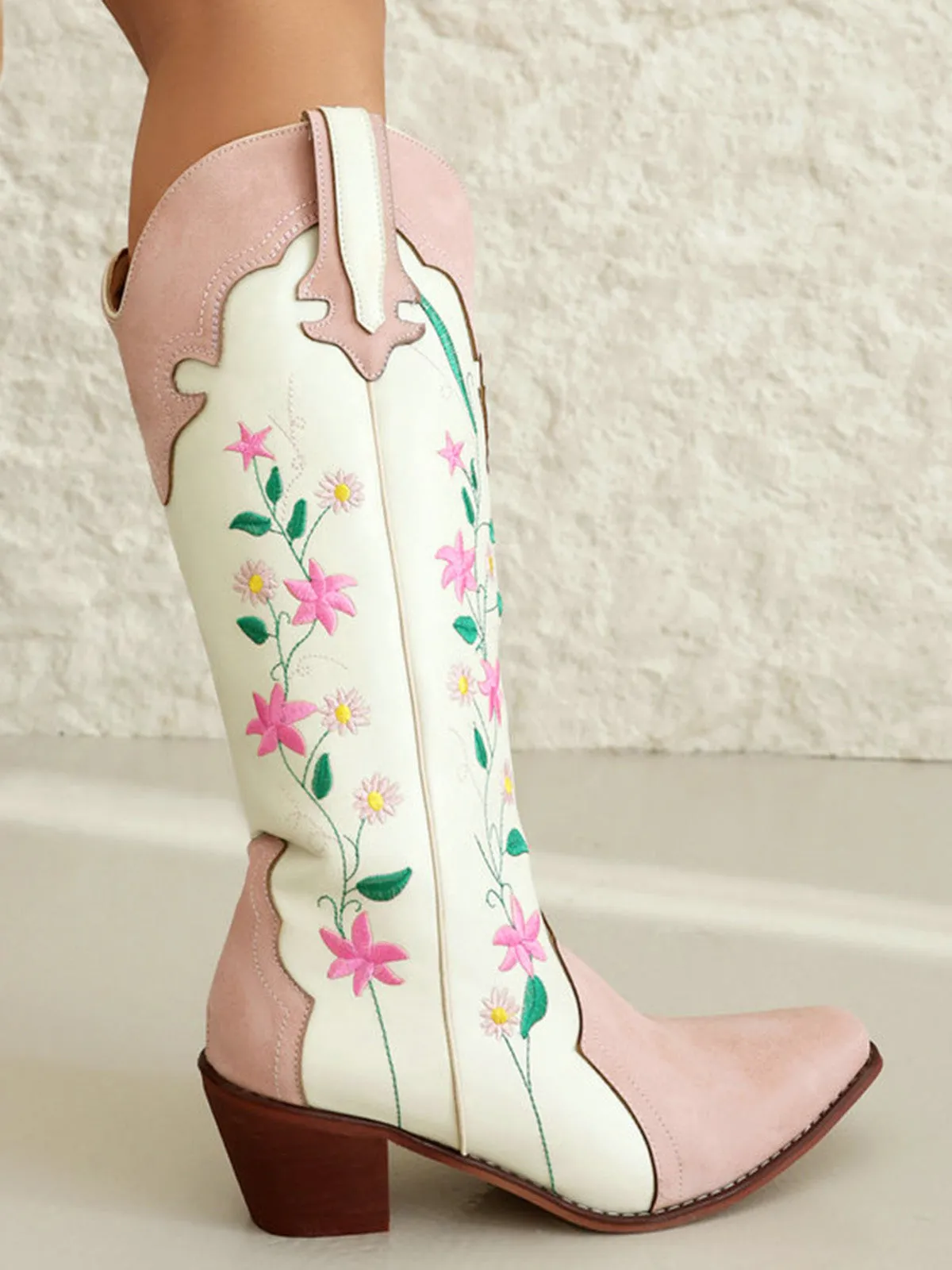 Vintage Floral Embroidered Western Boots sold by Retro Stage product image thumbnail 2