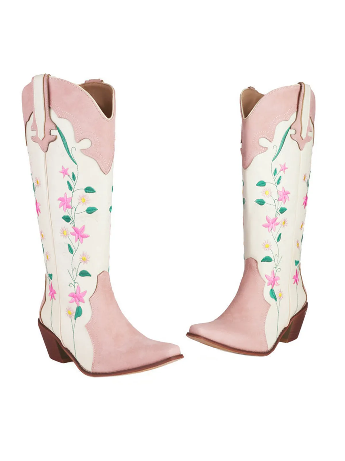 Vintage Floral Embroidered Western Boots sold by Retro Stage product image thumbnail 3