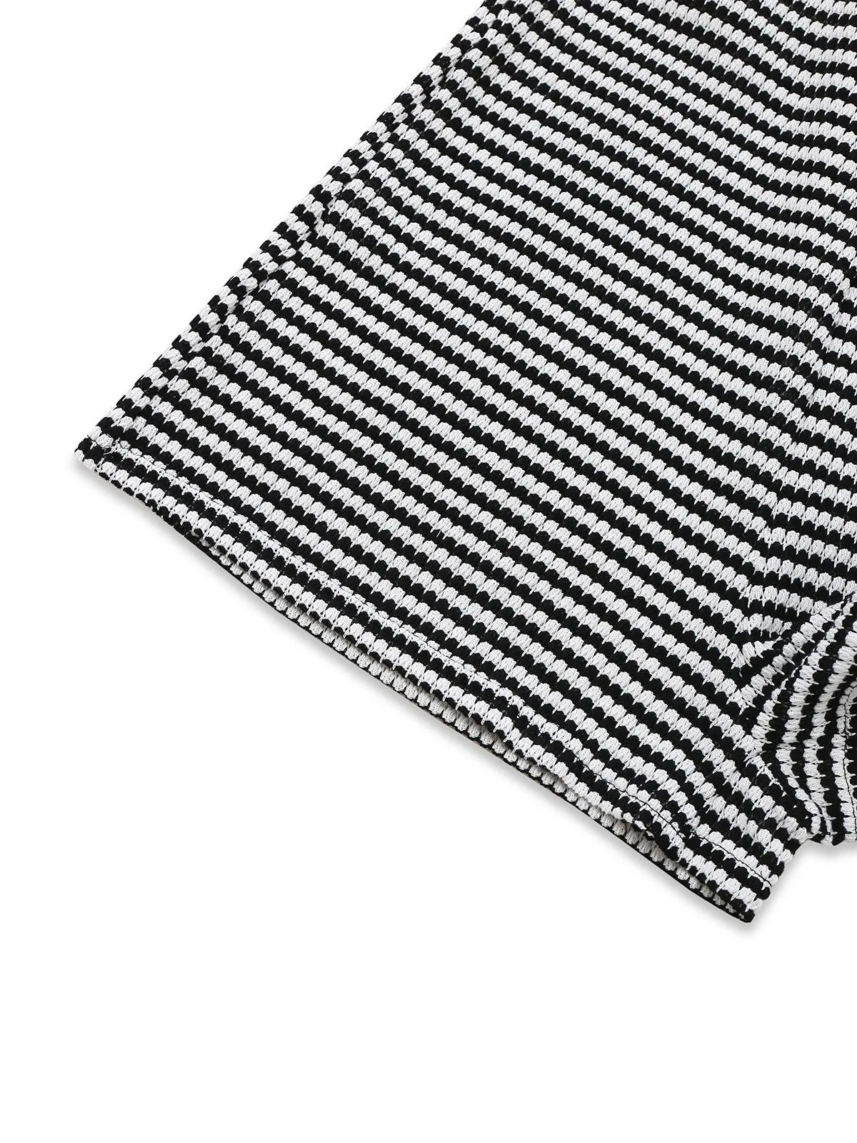 Black & White 1930s Striped Twist Romper sold by Retro Stage product image thumbnail 4