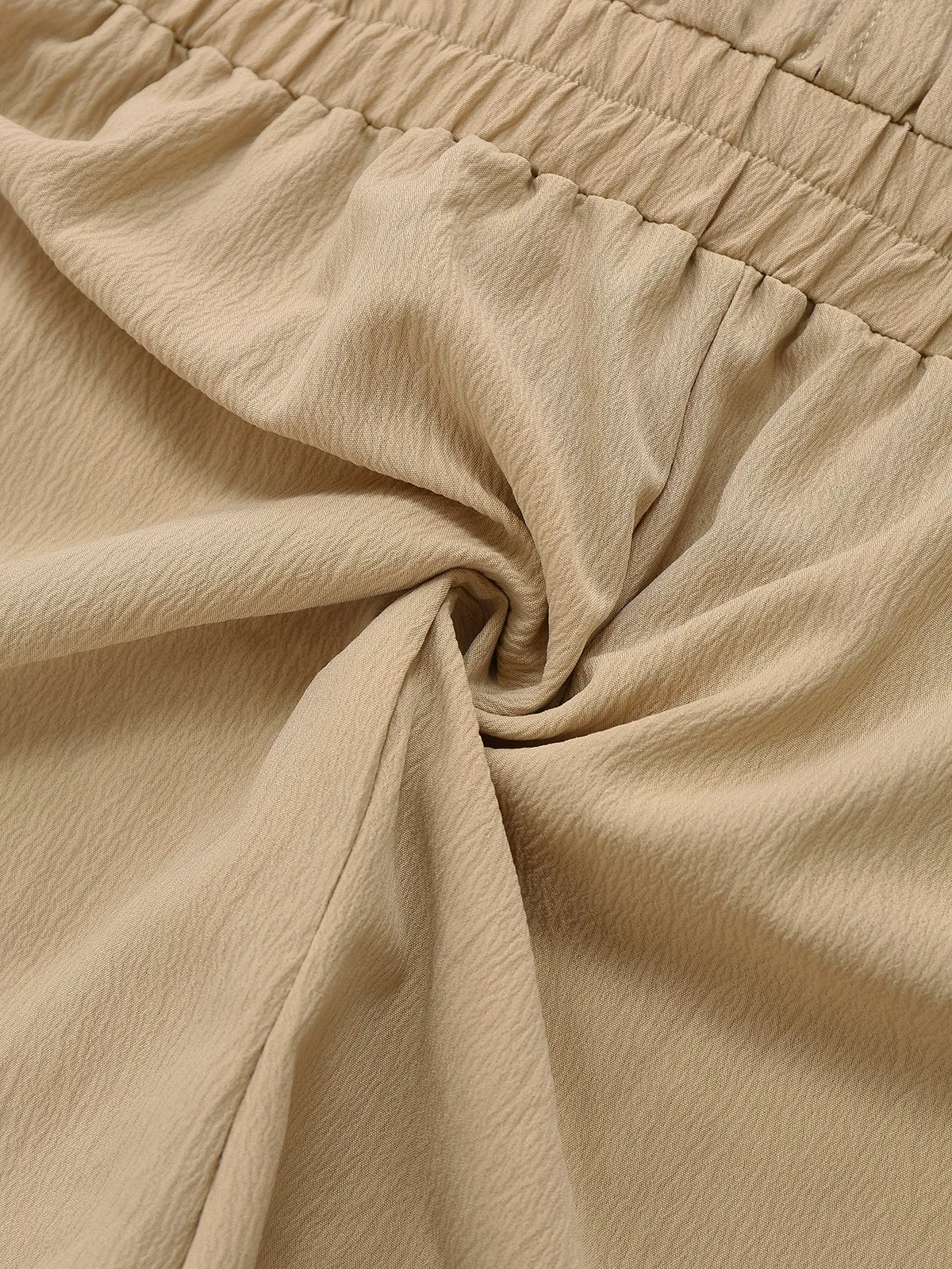 Khaki 1930s V-Neck Pocket Solid Romper sold by Retro Stage product image thumbnail 5