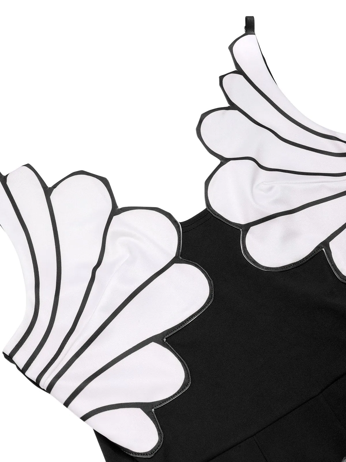 1930s Floral Patchwork V-Neck Straps Jumpsuit sold by Retro Stage product image thumbnail 3