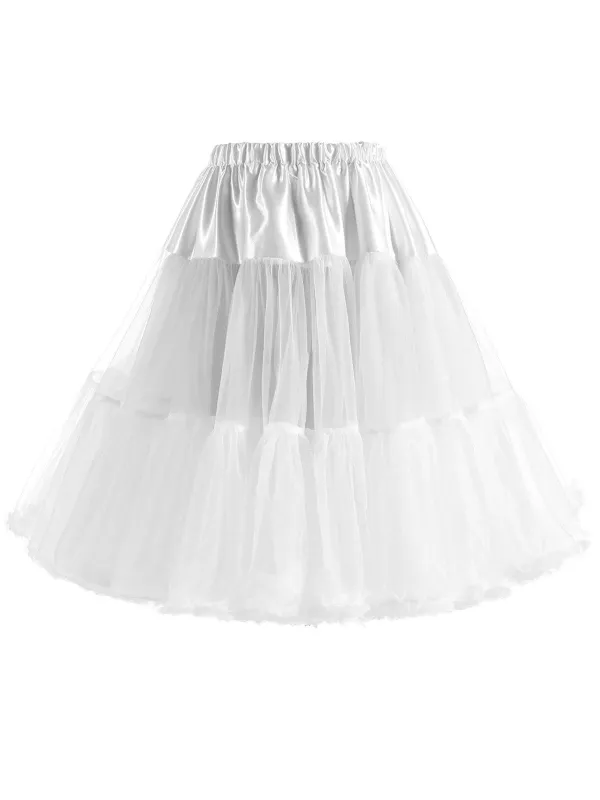 [US Warehouse] 1950s Ruffled Petticoat Underskirt sold by Retro Stage