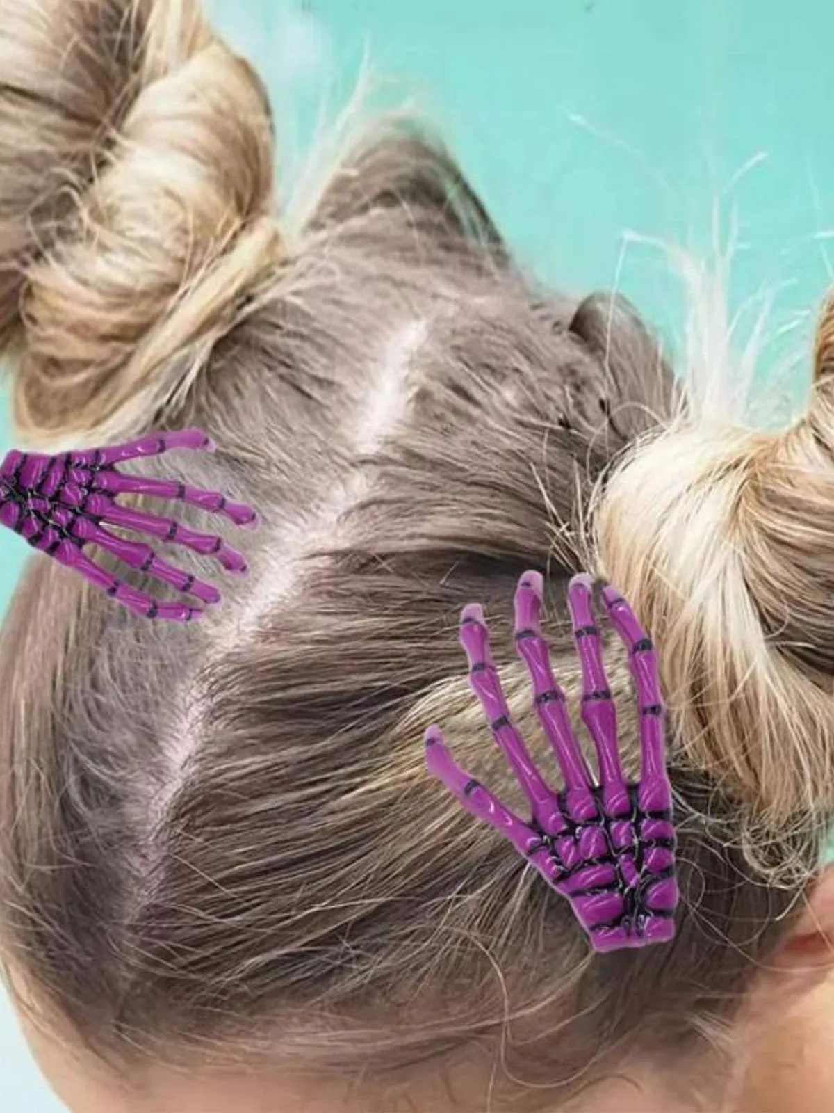 Halloween Skeleton Hand Hair Clip sold by Retro Stage product image thumbnail 4