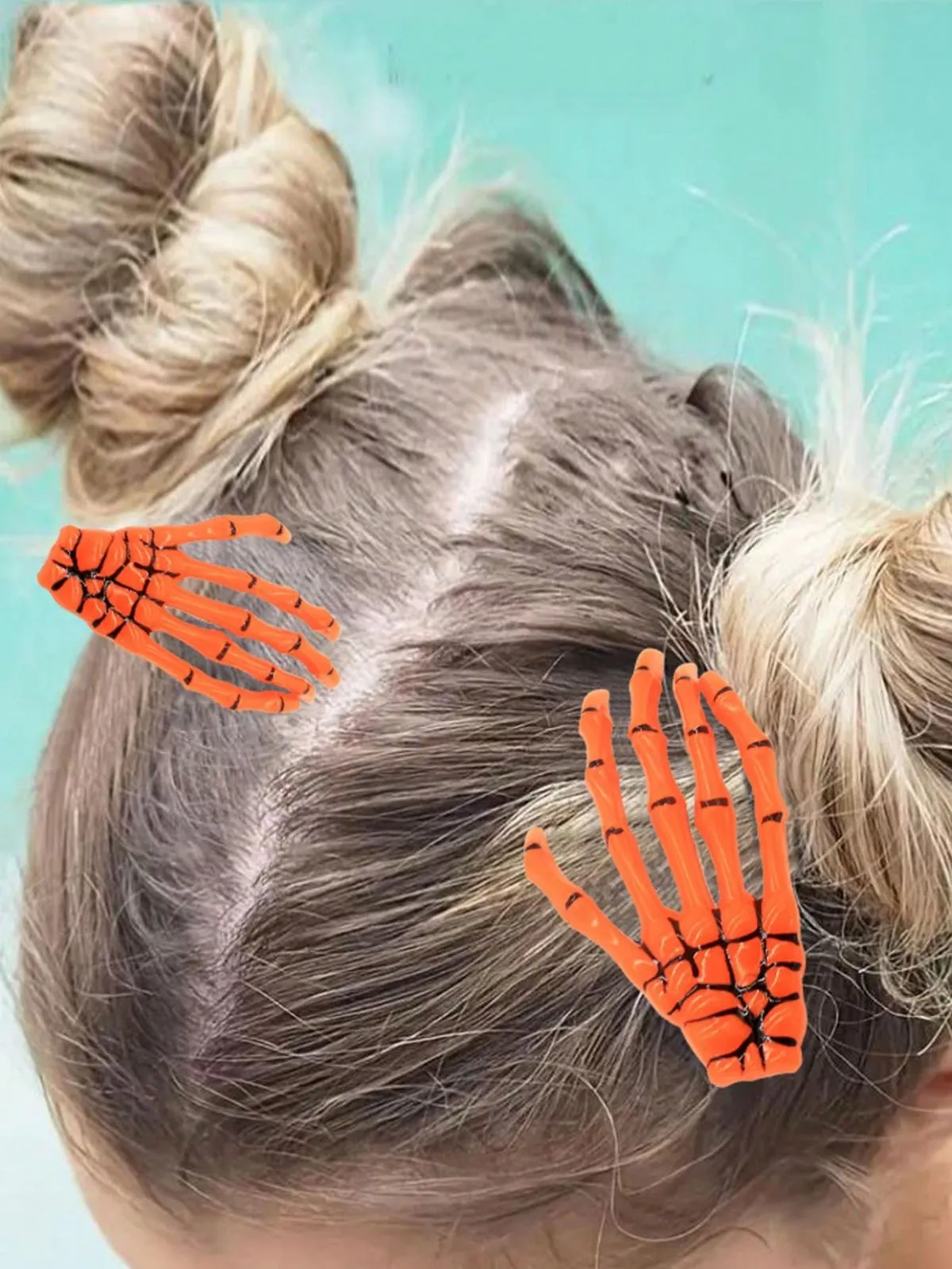 Halloween Skeleton Hand Hair Clip sold by Retro Stage product image thumbnail 5
