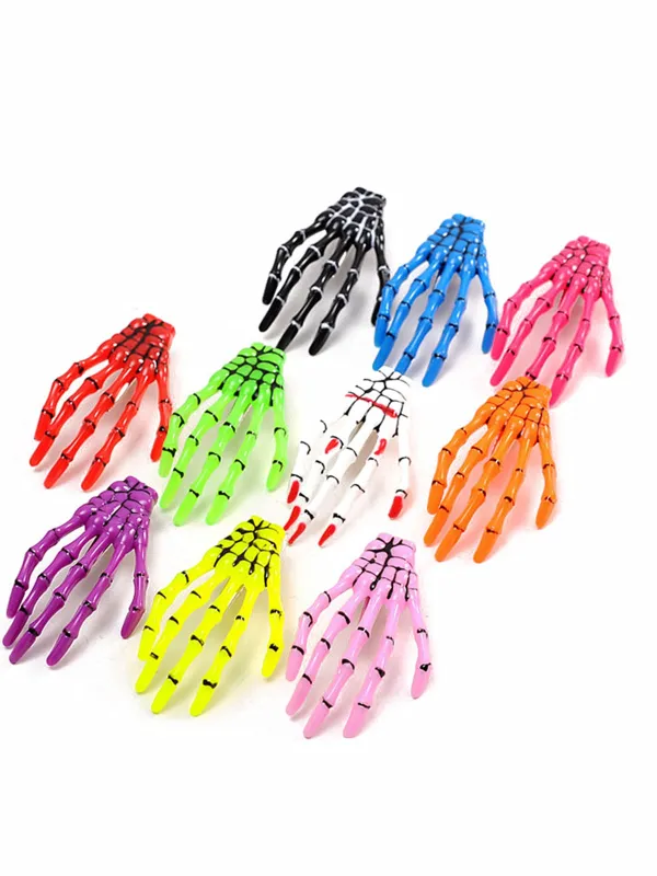 Halloween Skeleton Hand Hair Clip made by Retro Stage