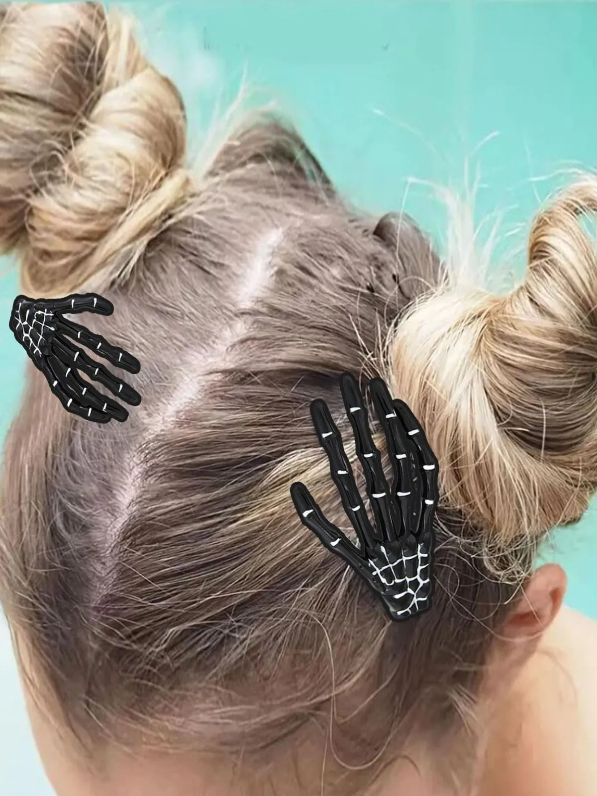 Halloween Skeleton Hand Hair Clip sold by Retro Stage product image thumbnail 3