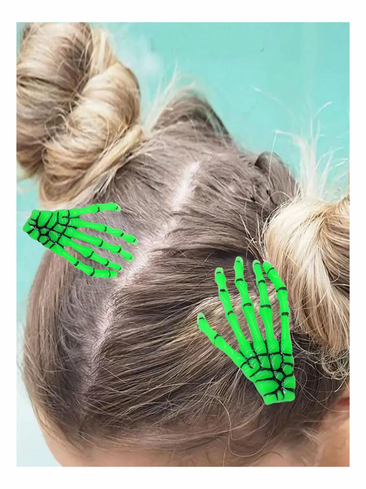Halloween Skeleton Hand Hair Clip sold by Retro Stage product image thumbnail 2
