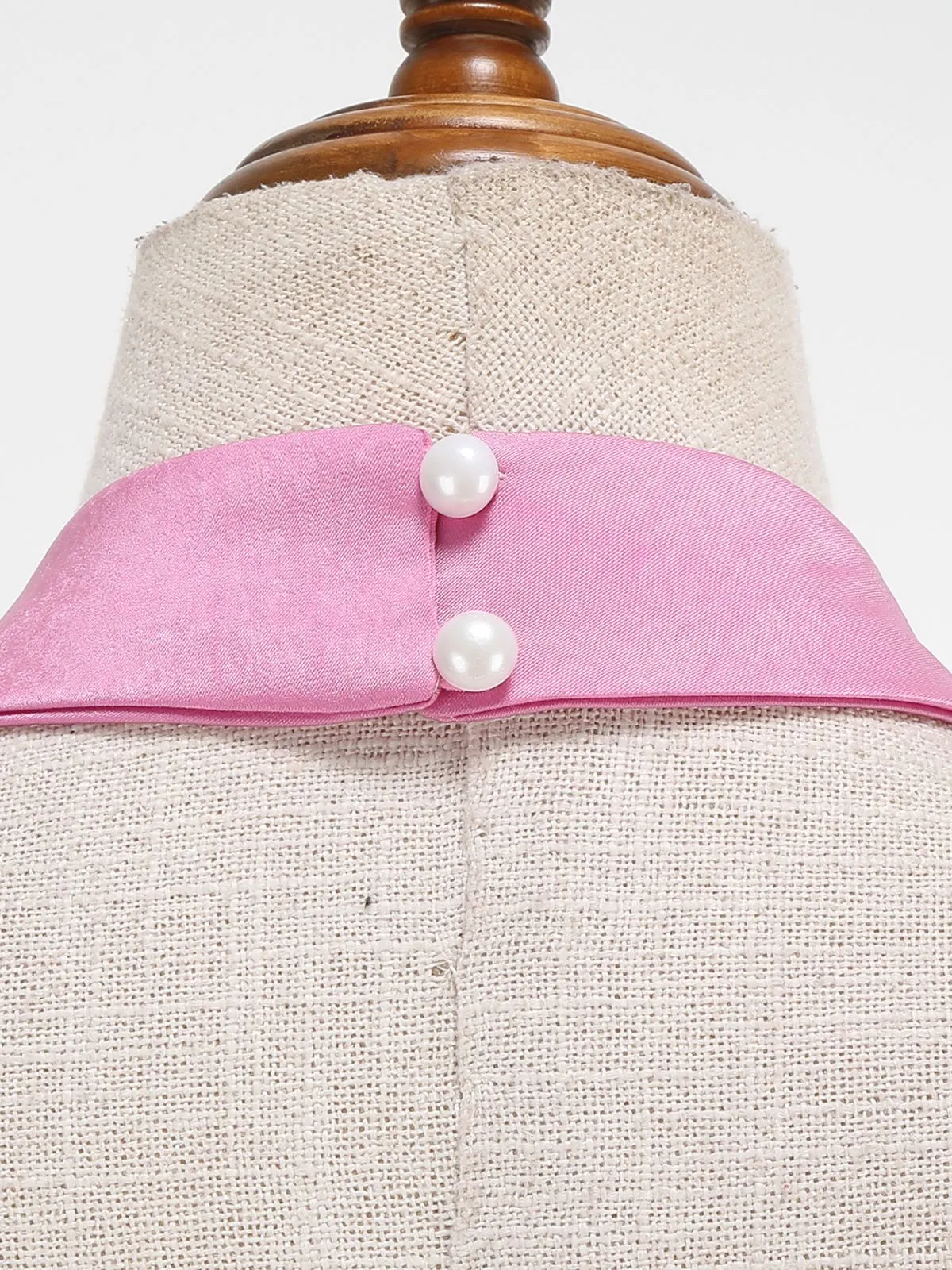 Black 1950s Halter Bow Patchwork A-line Dress sold by Retro Stage product image thumbnail 5