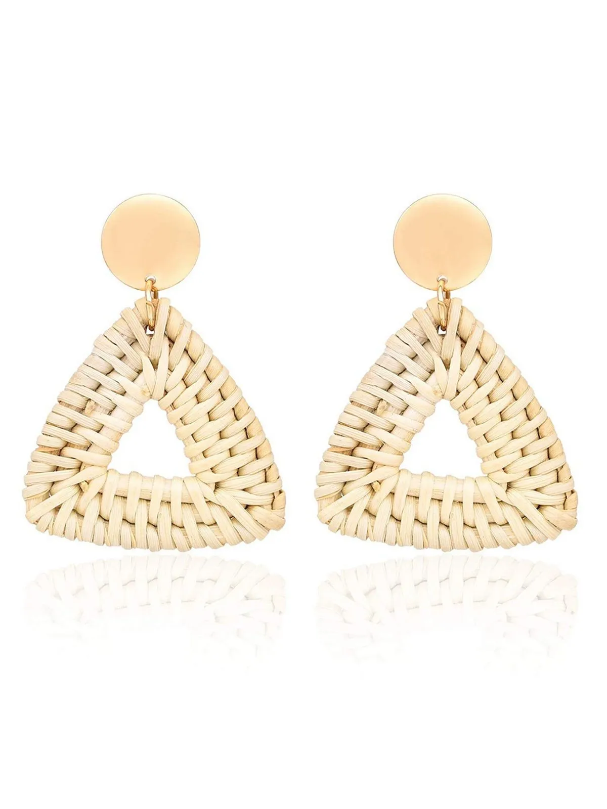 Retro Geometric Beach Holiday Crocheted Earrings sold by Retro Stage product image thumbnail 3