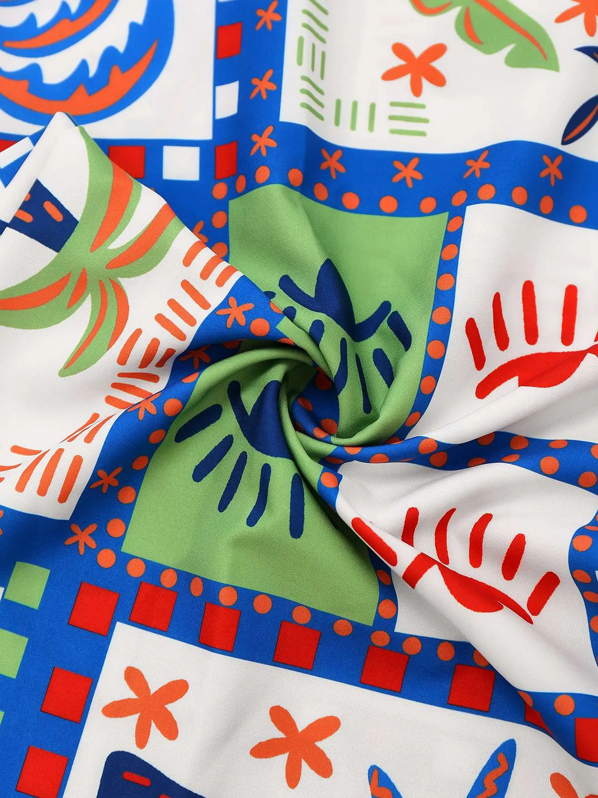 Blue 1930s Beach Print Sleeveless Jumpsuit sold by Retro Stage product image thumbnail 4