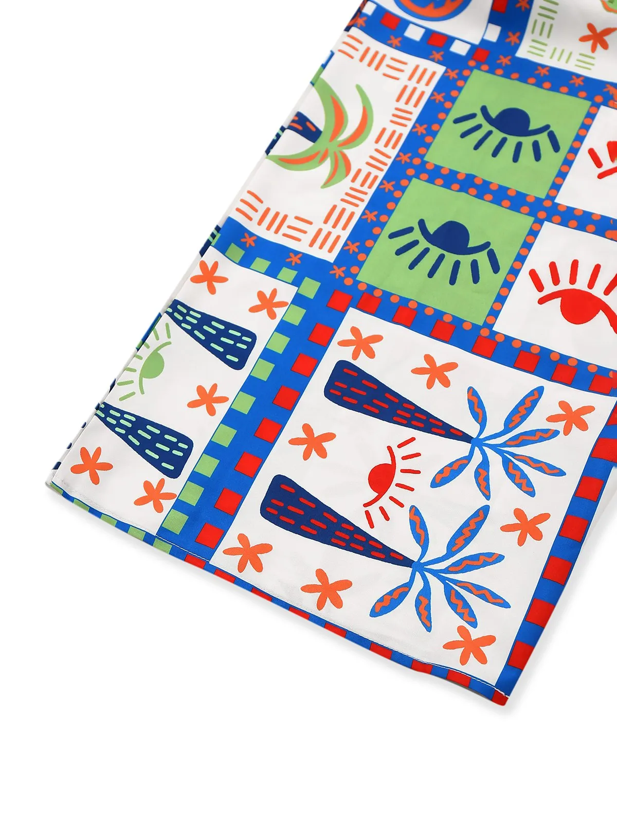 Blue 1930s Beach Print Sleeveless Jumpsuit sold by Retro Stage product image thumbnail 5