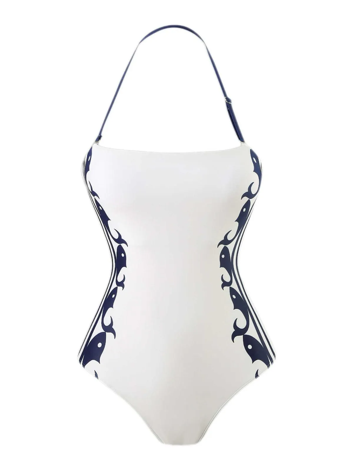 1940s Halter Swimsuit & Sailor-Stripe Shorts Set sold by Retro Stage product image thumbnail 2