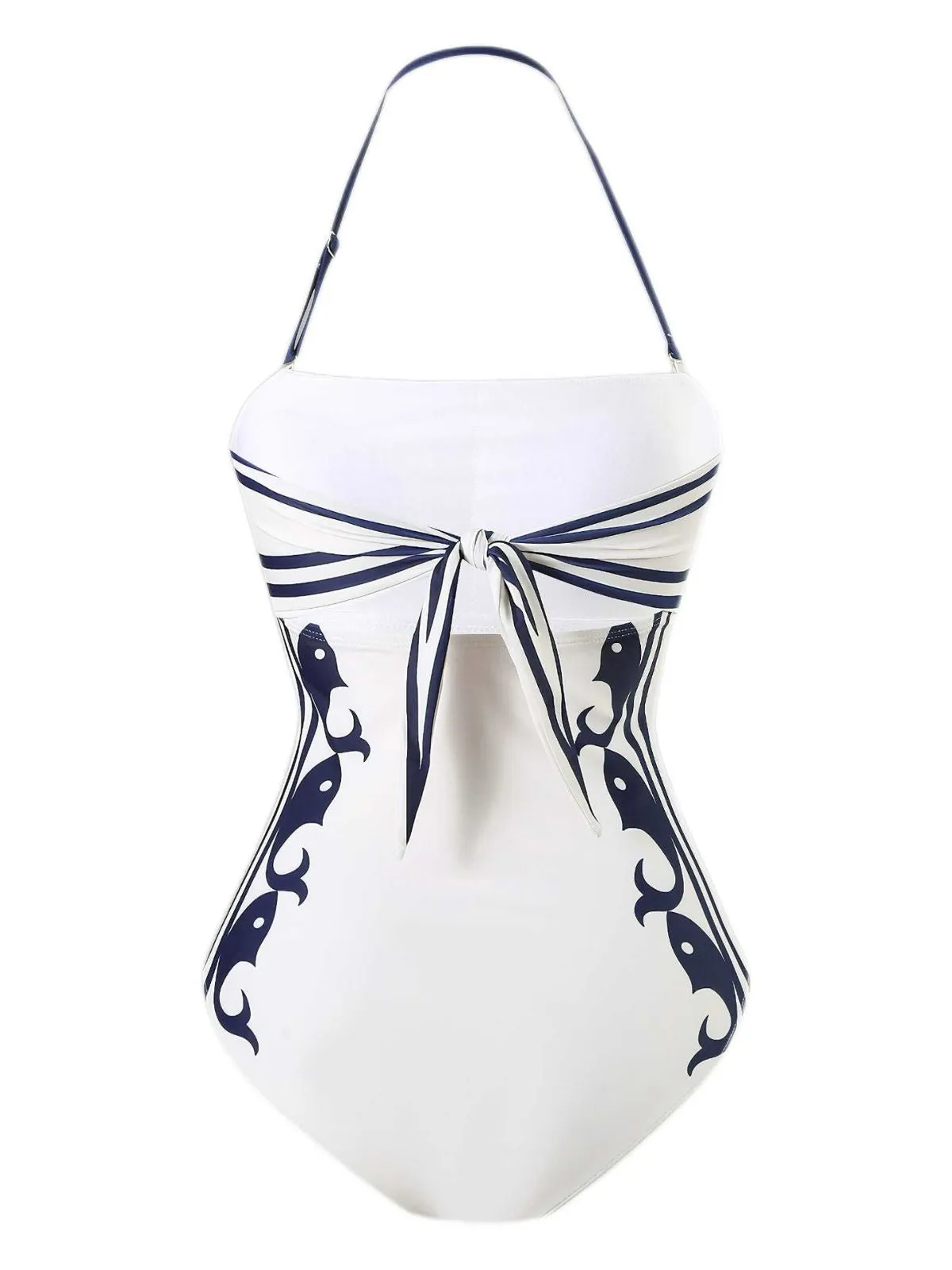 1940s Halter Swimsuit & Sailor-Stripe Shorts Set sold by Retro Stage product image thumbnail 3