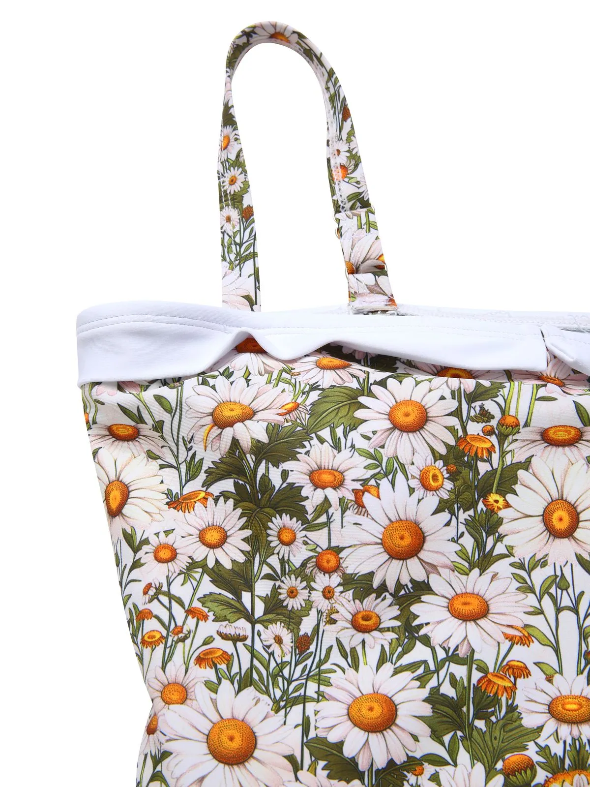 1950s Spaghetti Strap Daisy Binding Swimdress sold by Retro Stage product image thumbnail 5