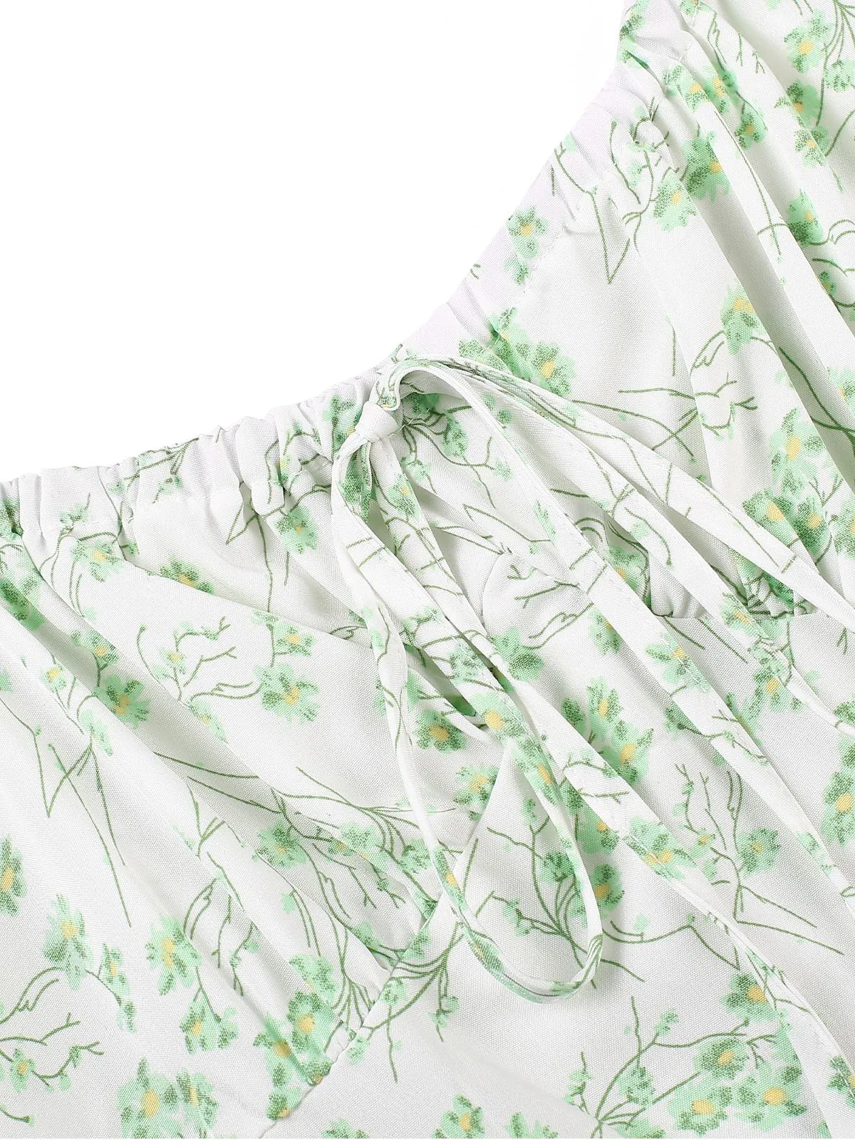 1950s Ditsy Floral Square Collar Romper sold by Retro Stage product image thumbnail 4