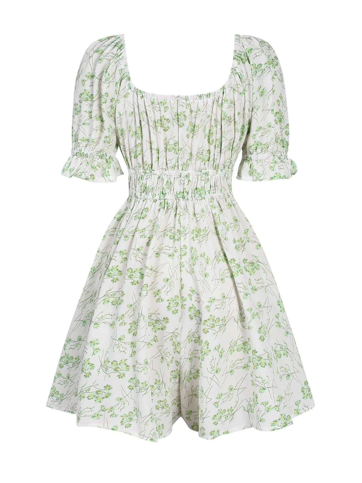 1950s Ditsy Floral Square Collar Romper sold by Retro Stage product image thumbnail 2