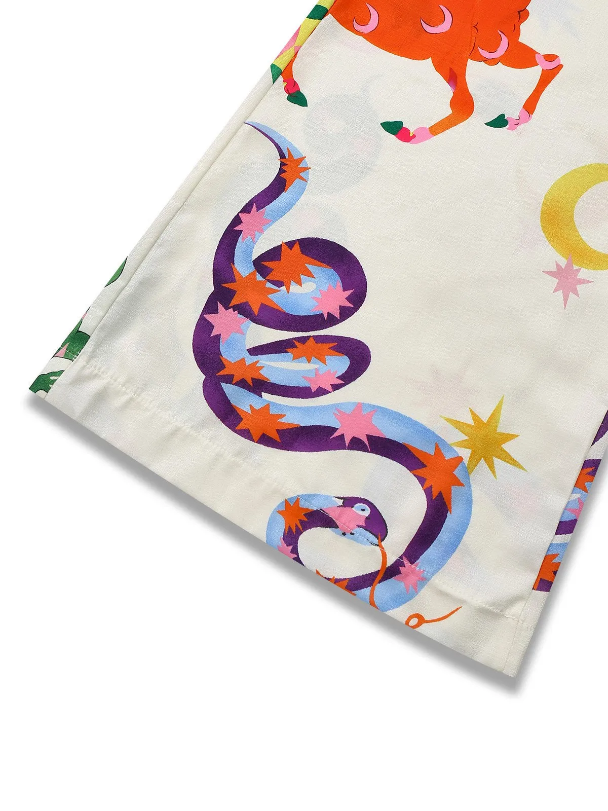 Multicolor 1930s Cartoon Animals Shirt Collar Jumpsuit sold by Retro Stage product image thumbnail 5