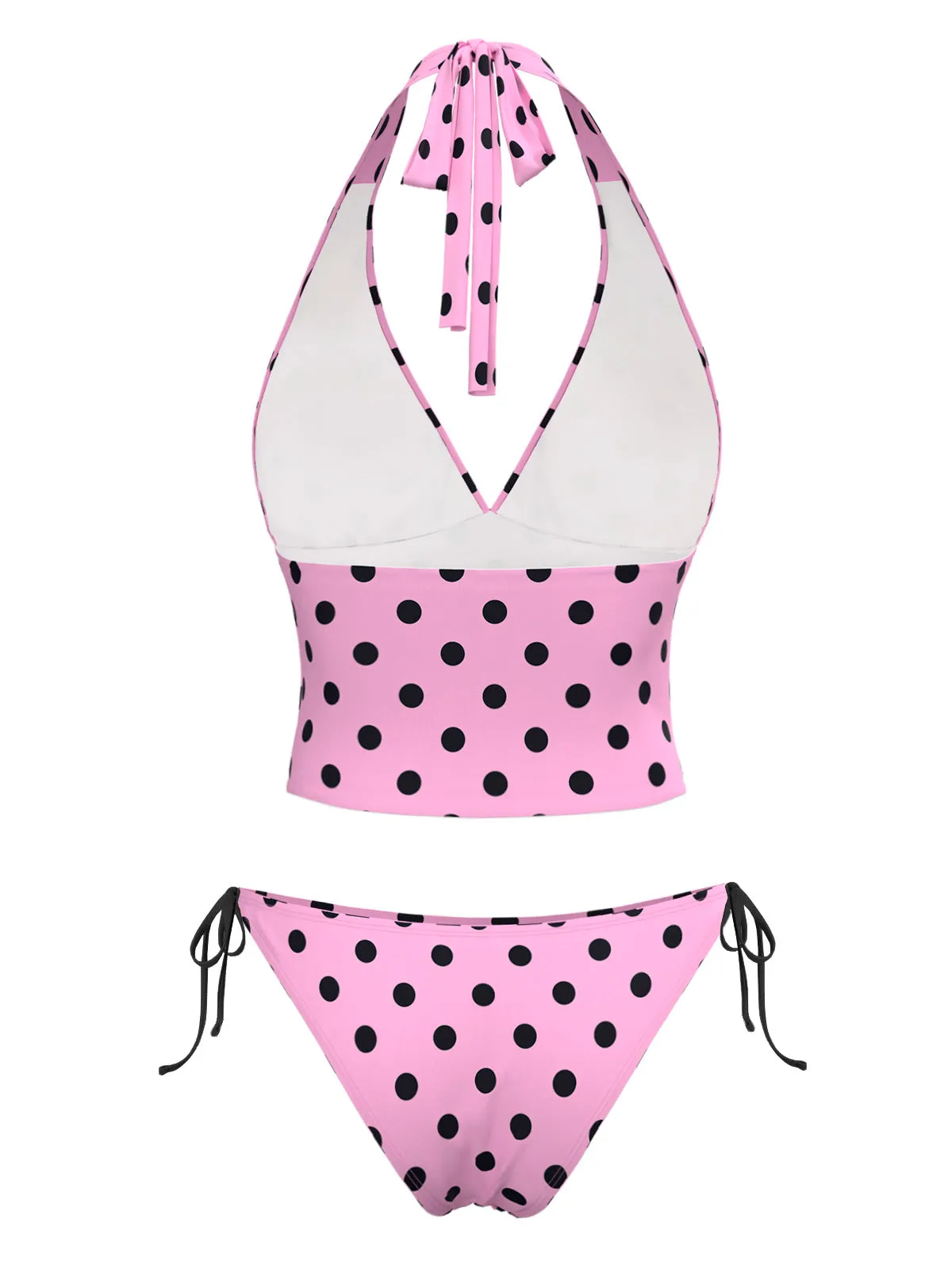 1970s Halter Polka Dots Bow Bikini Set sold by Retro Stage product image thumbnail 3